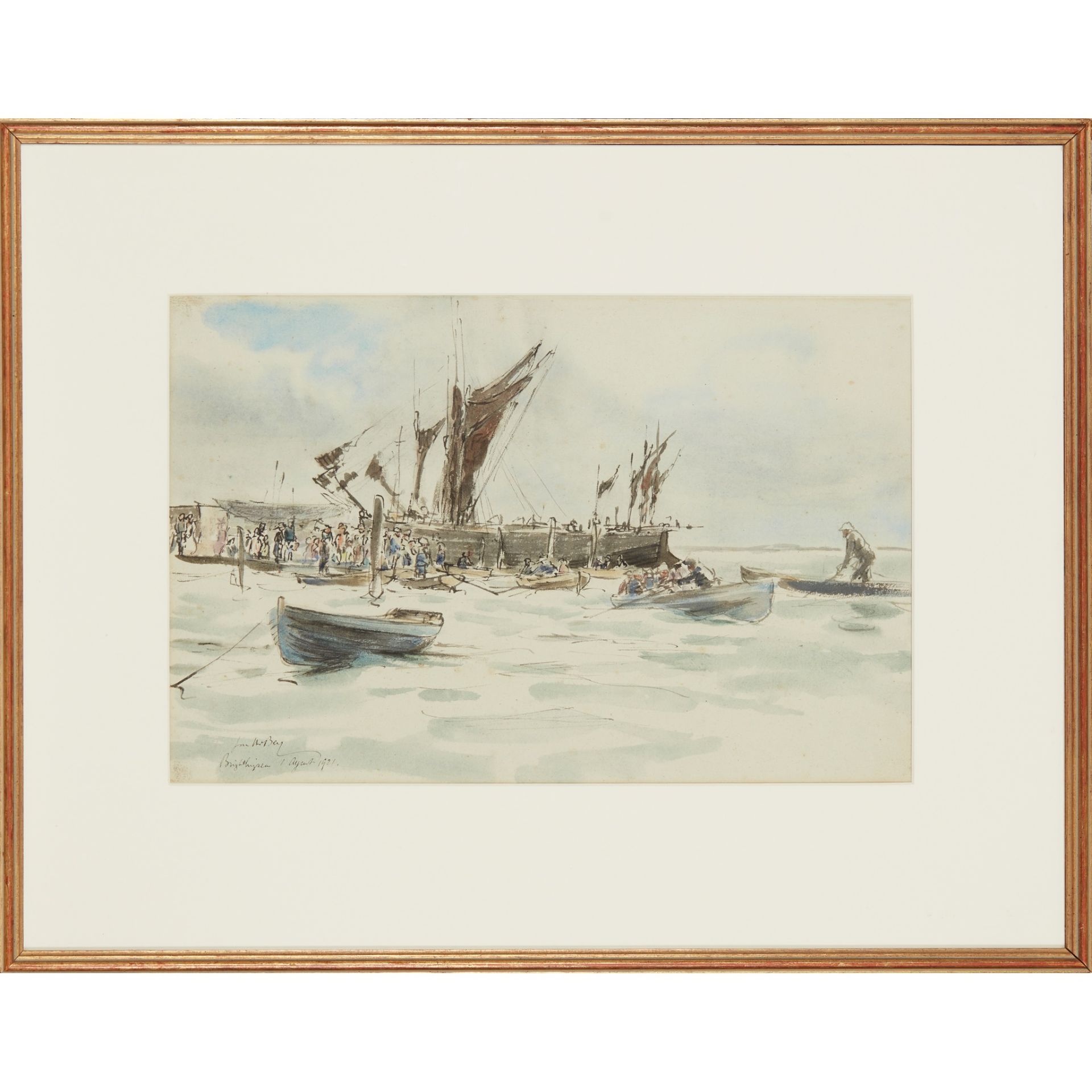 § JAMES MCBEY (SCOTTISH 1883-1959) BRIGHTLING SEA - Image 2 of 3
