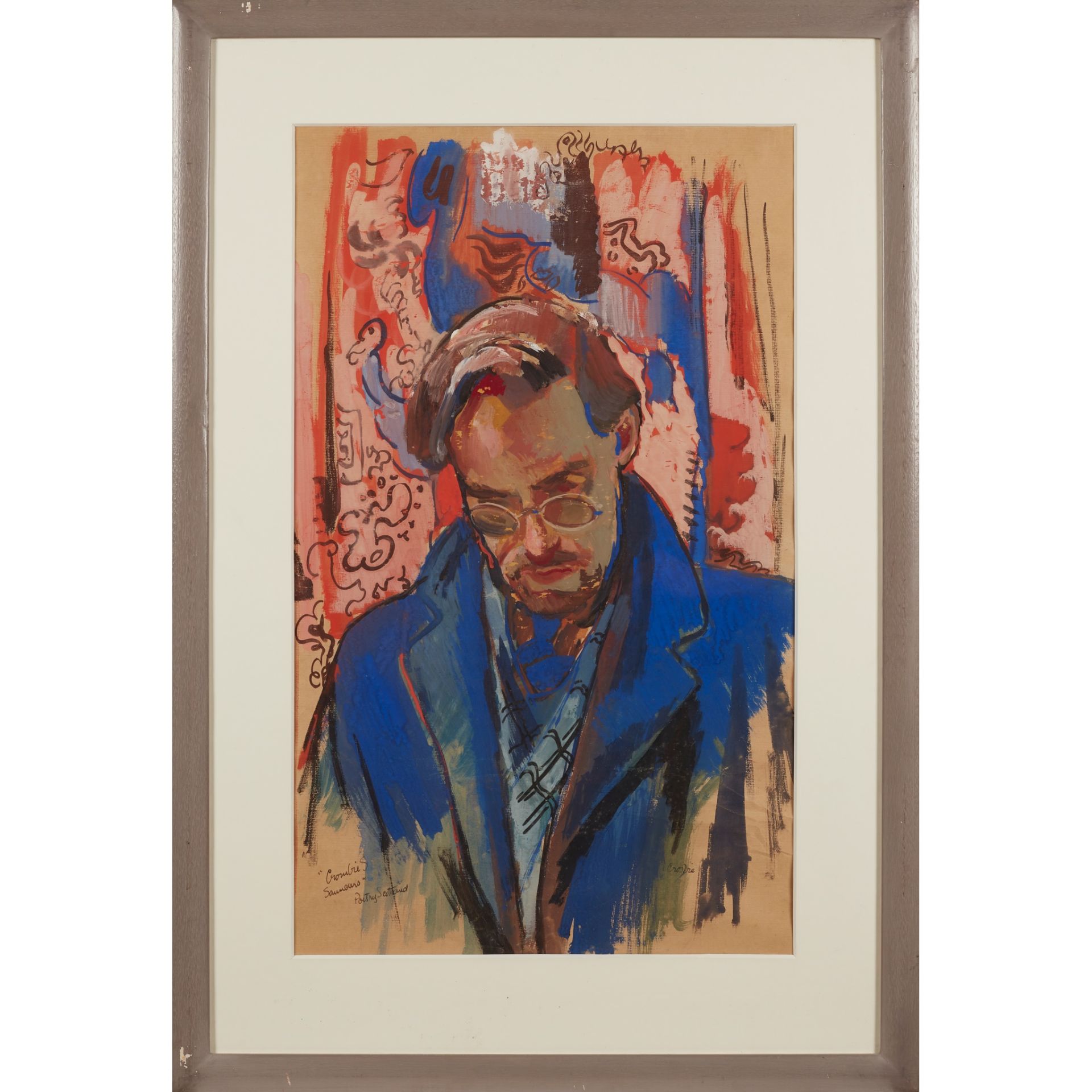 § WILLIAM CROSBIE R.S.A. (SCOTTISH 1915-1999) PORTRAIT OF CROMBIE SAUNDERS - Bild 2 aus 3