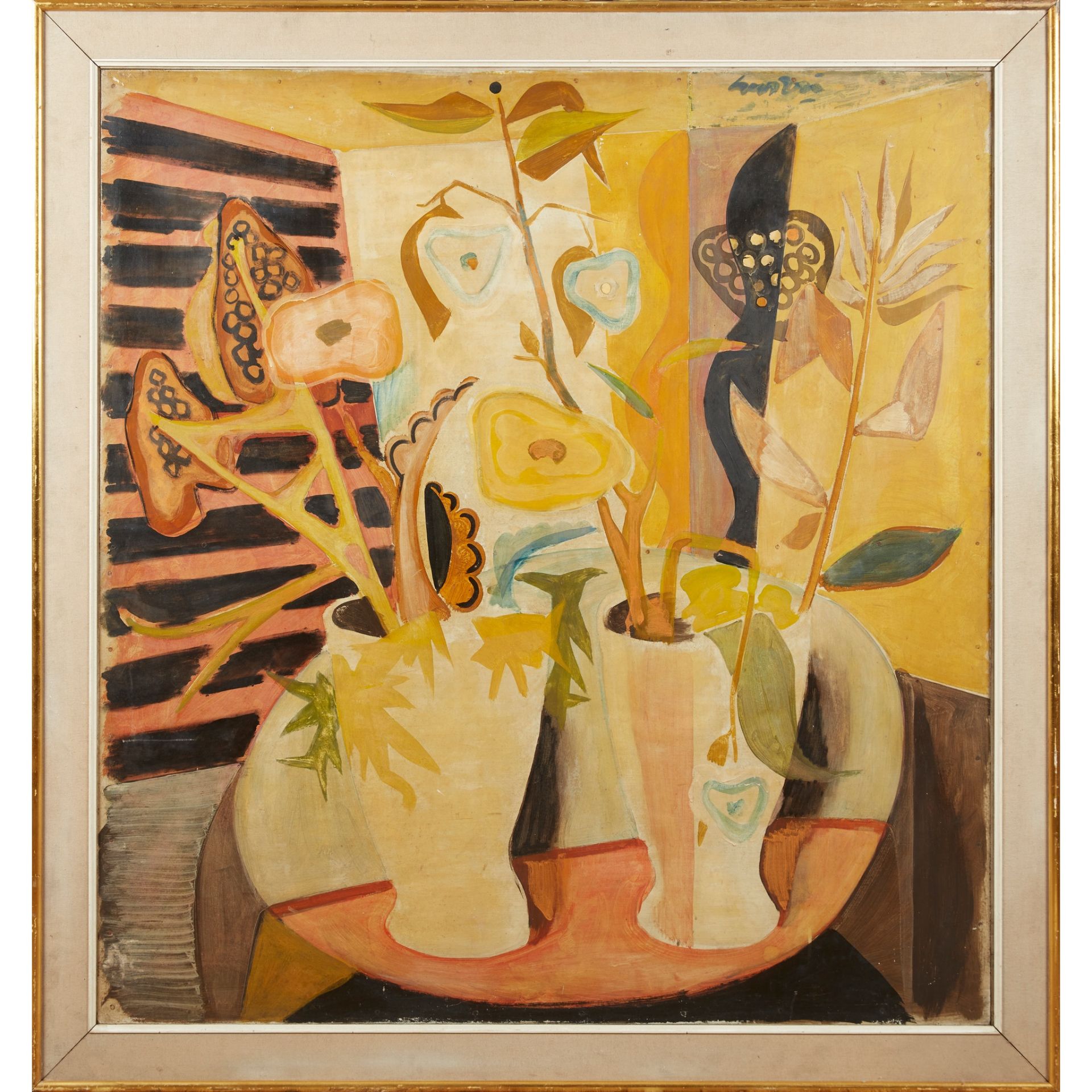 § WILLIAM CROSBIE R.S.A. (SCOTTISH 1915-1999) BINARY (YELLOW STILL LIFE) - Image 2 of 3