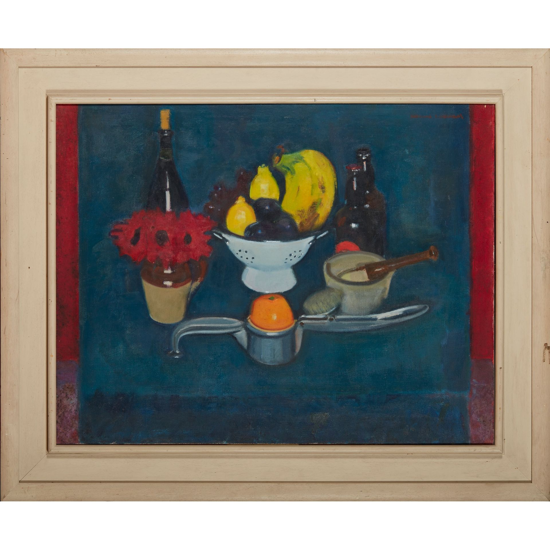 § NORMAN KIRKHAM R.G.I. (SCOTTISH 1936-2021) STILL LIFE WITH BANANAS - Image 2 of 3