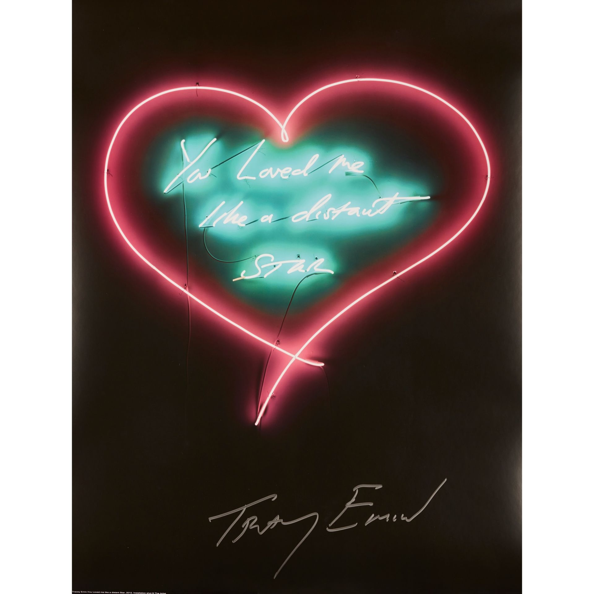 § TRACEY EMIN C.B.E., R.A. (BRITISH 1963-) YOU LOVED ME LIKE A DISTANT STAR - 2016