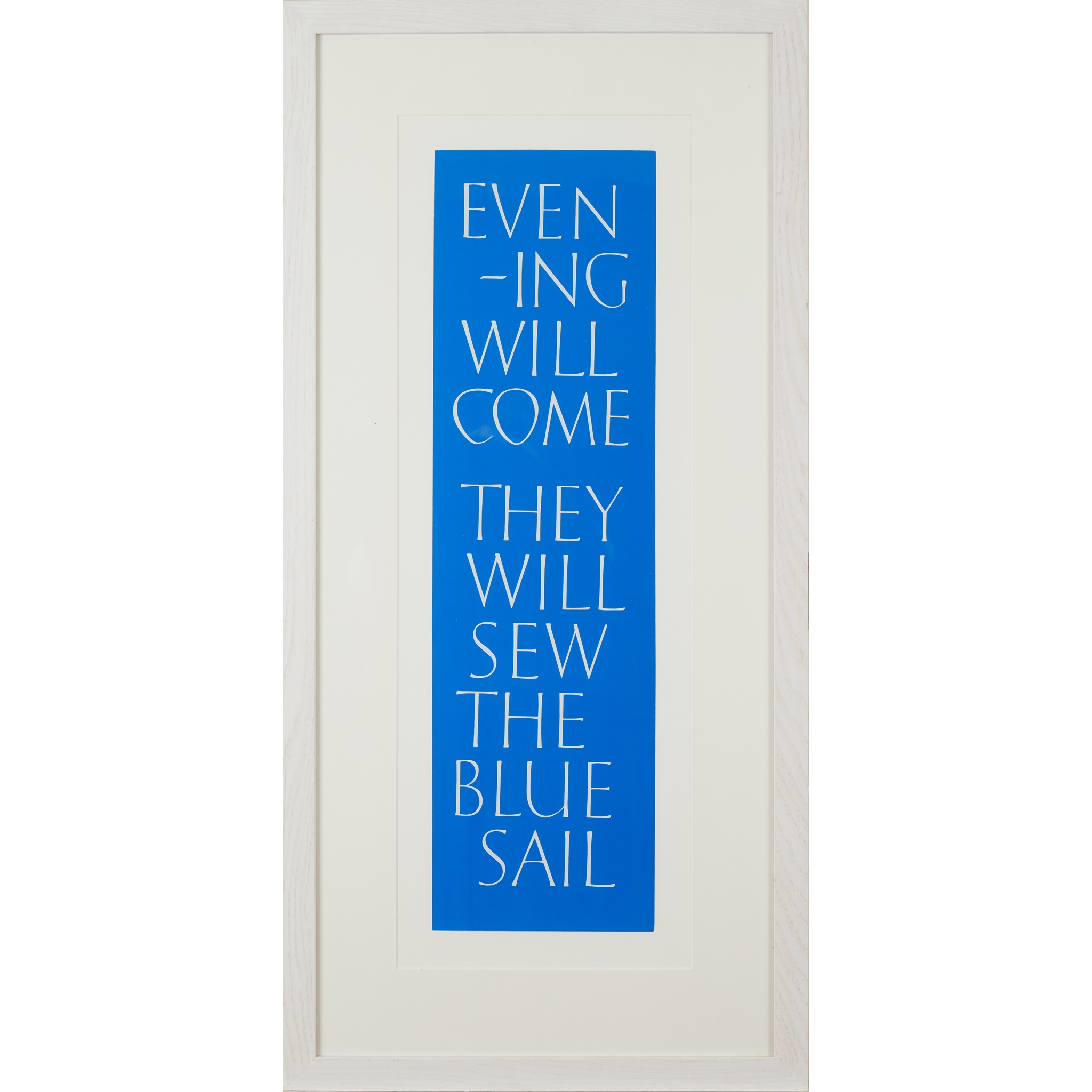 § IAN HAMILTON FINLAY (SCOTTISH 1925-2006) EVENING WILL COME - Image 2 of 3