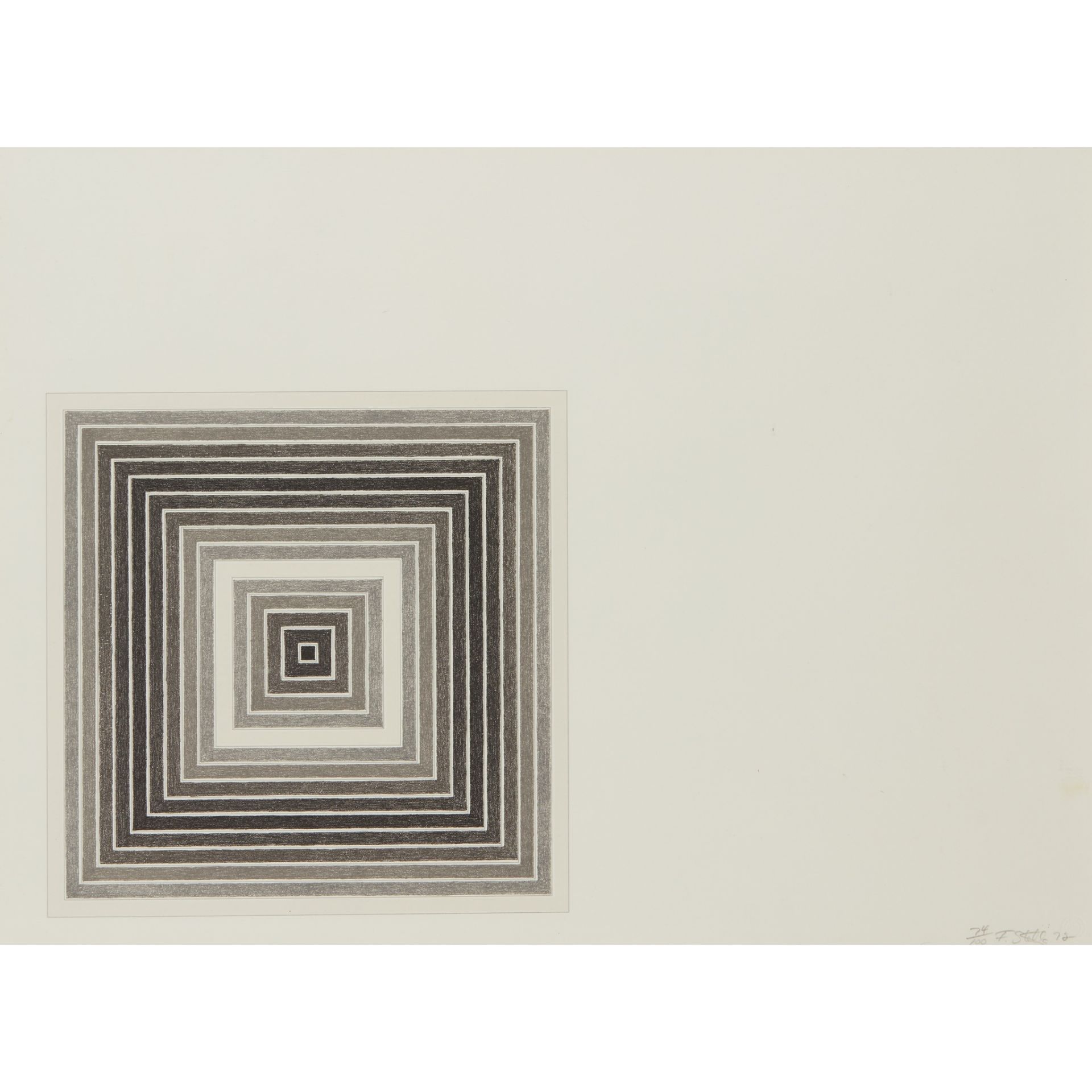 FRANK STELLA (AMERICAN 1936-) SHARPSVILLE - 1972