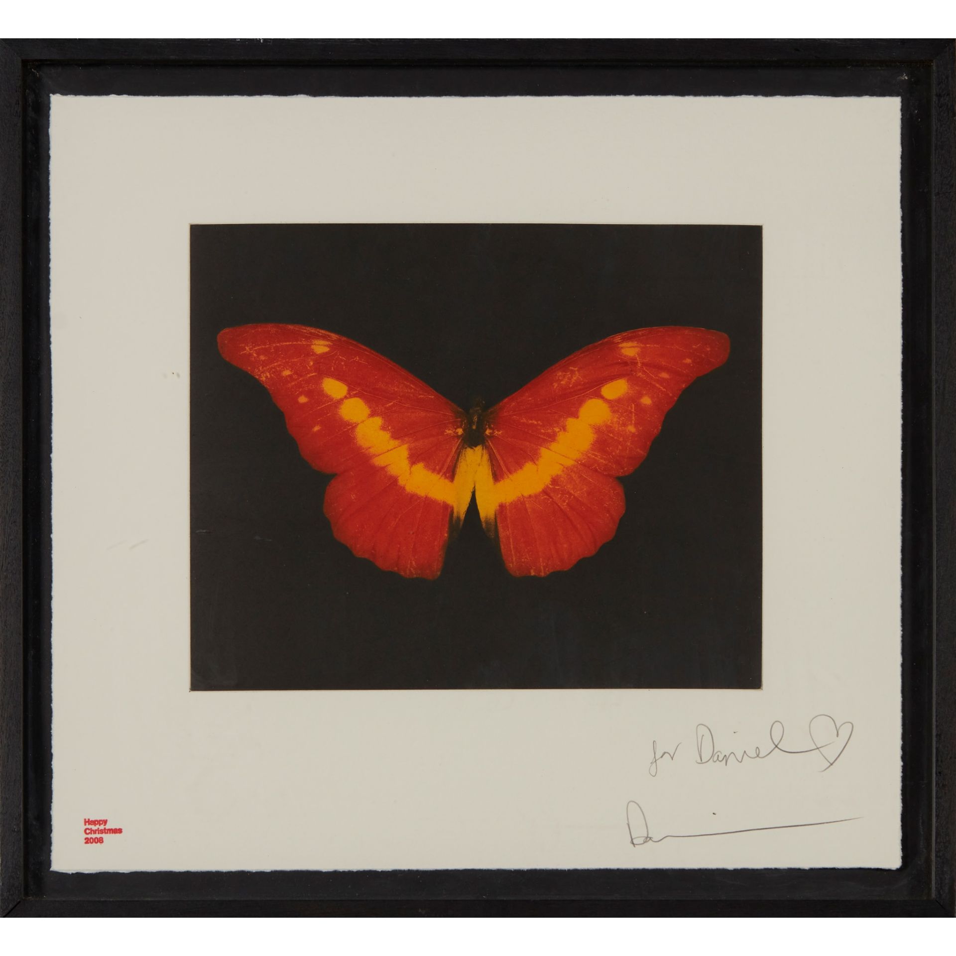 § DAMIEN HIRST (BRITISH 1965-) TO LOSE (RED BUTTERFLY) - 2008 - Image 2 of 3