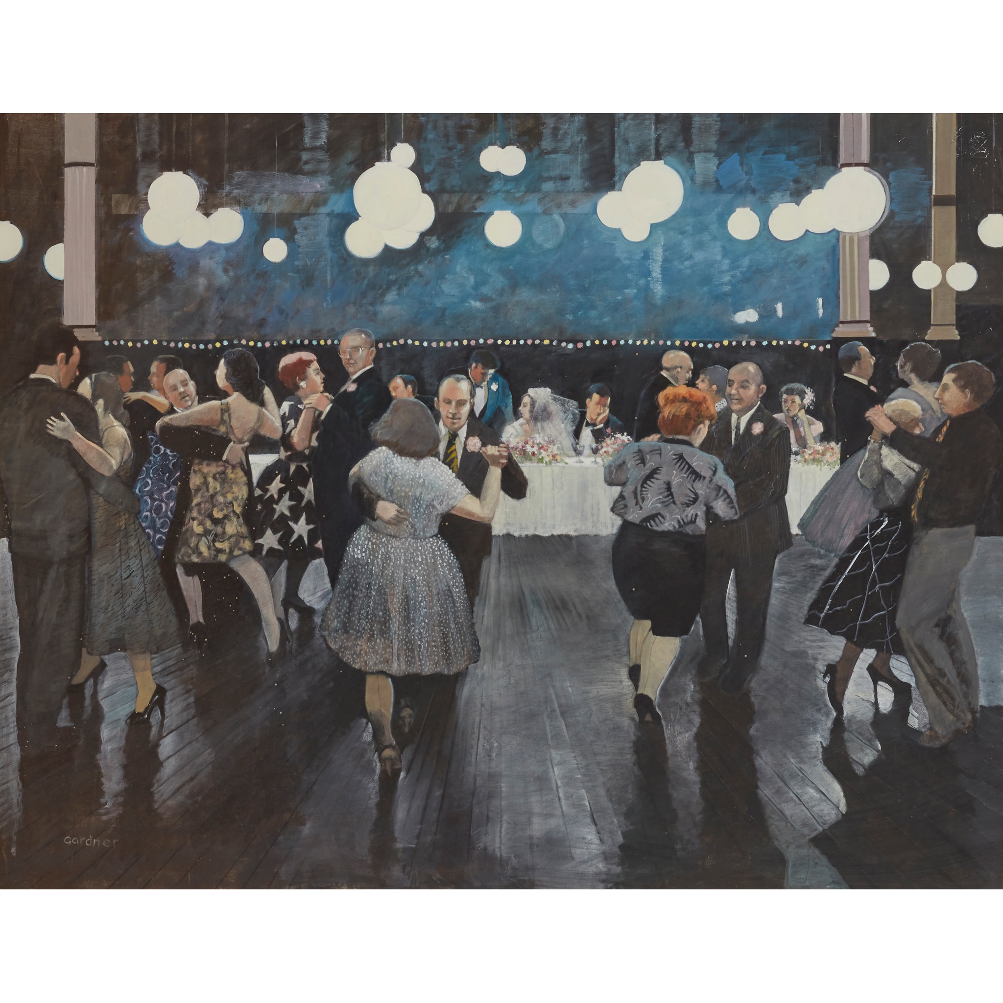 § ALEXANDRA GARDNER (SCOTTISH 1946-) THE CO-OPERATIVE WEDDING, 1998