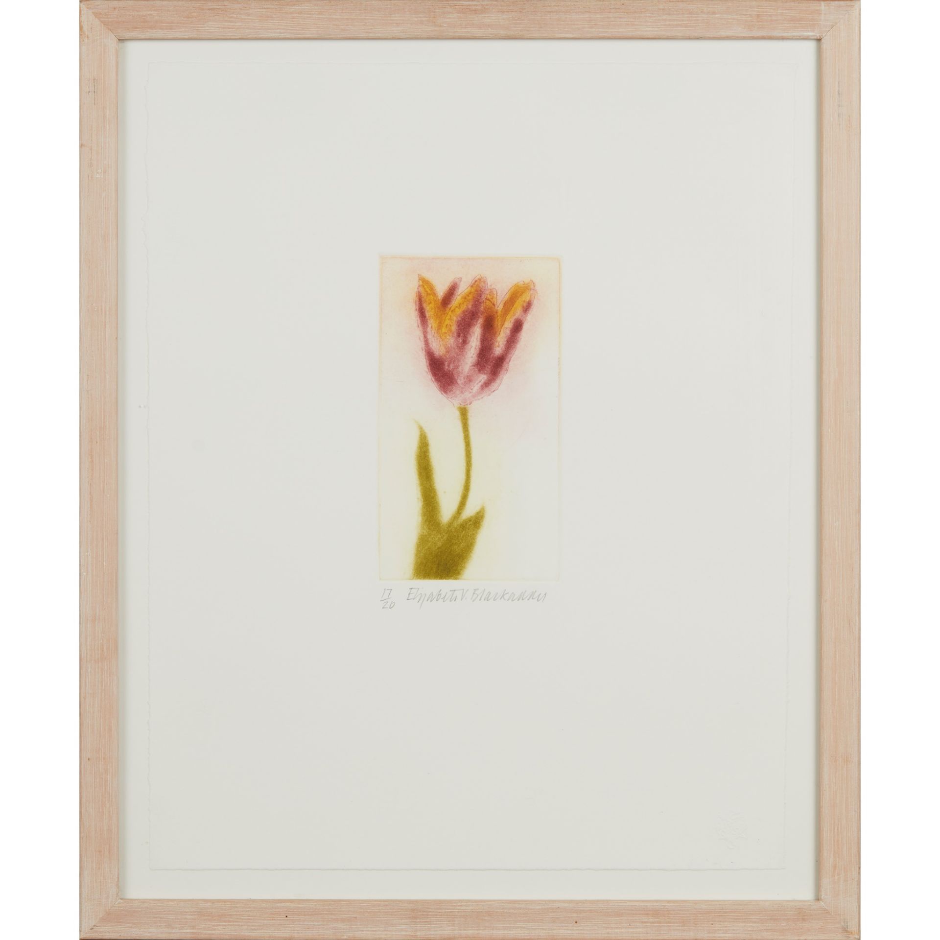 § ELIZABETH BLACKADDER O.B.E., R.A., R.S.A., R.S.W., R.G.I., D.Litt (SCOTTISH 1931-) TULIP, RED AND - Image 2 of 3