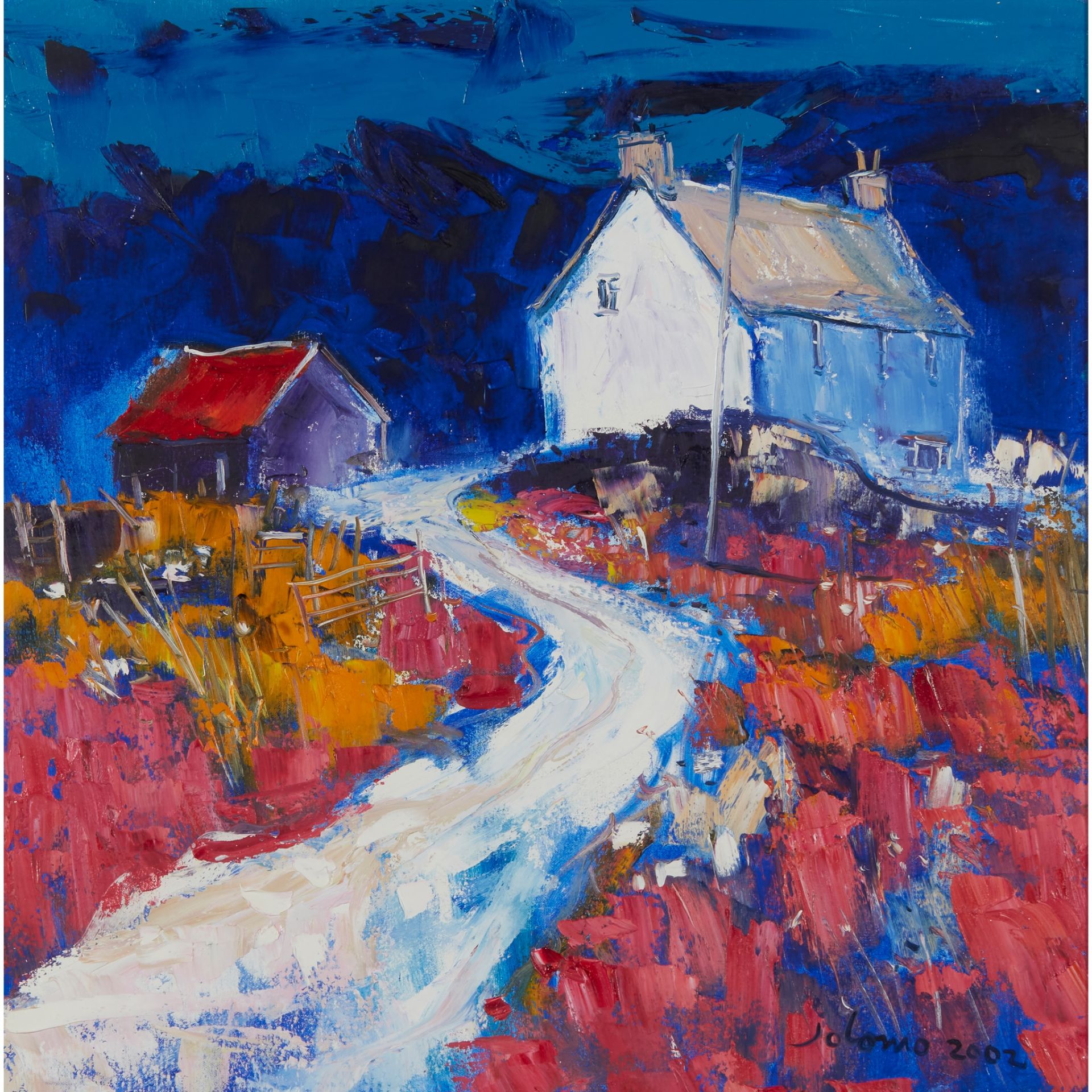 § JOHN LOWRIE MORRISON (JOLOMO) O.B.E. (SCOTTISH 1948-) EVENING GLOAMING, ARGYLL