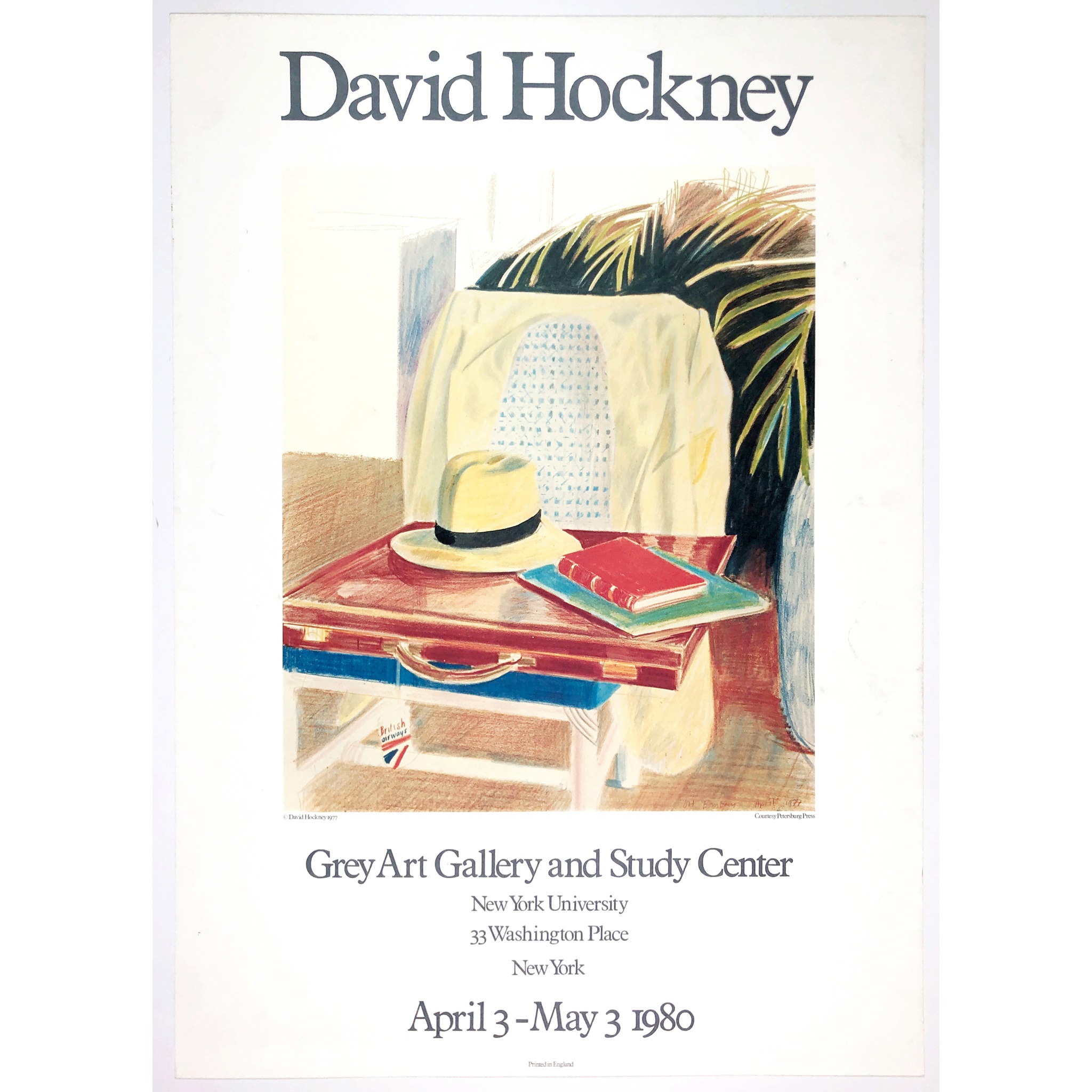 AFTER DAVID HOCKNEY (BRITISH 1937- ) GREY ART GALLERY AND STUDY CENTER