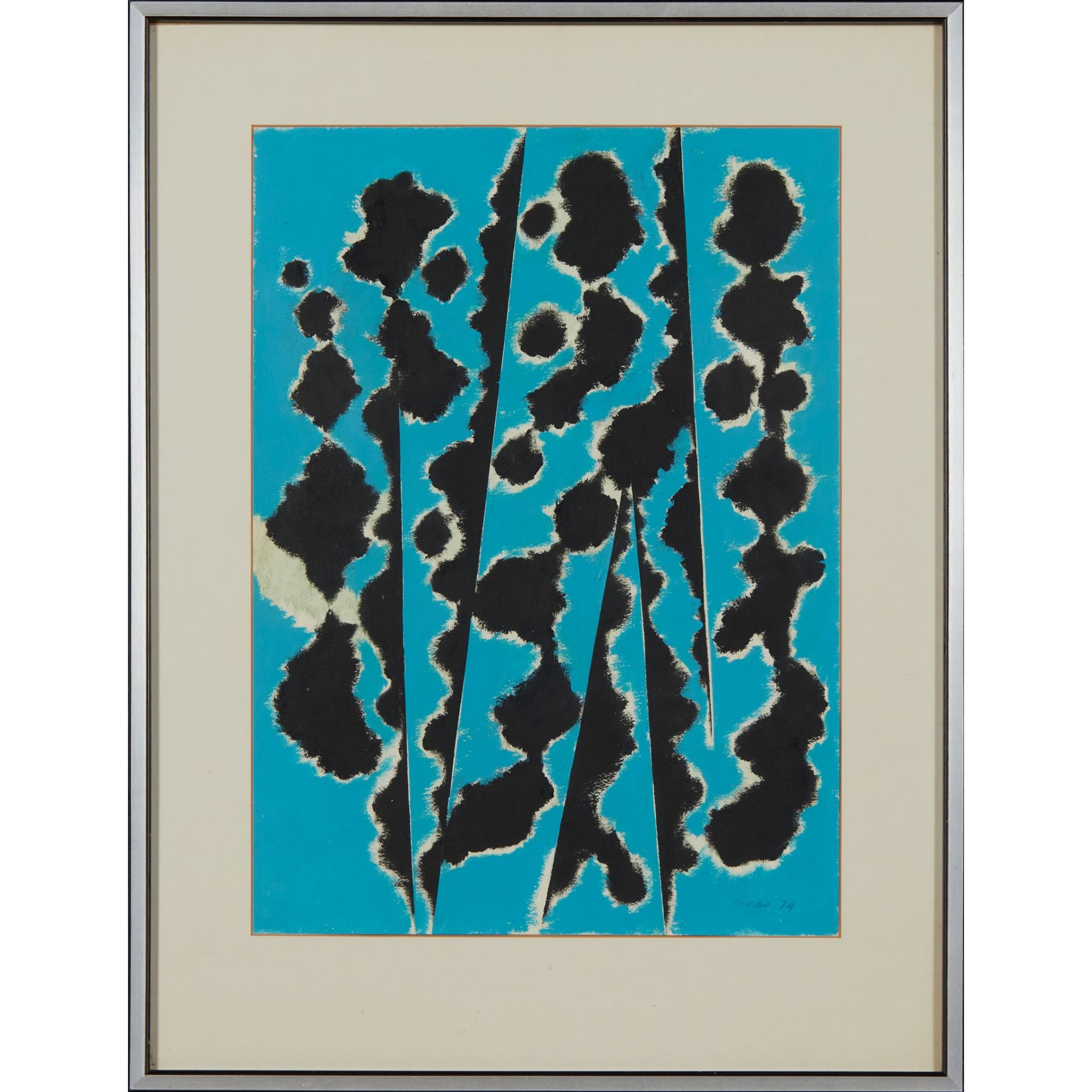 § WILLIAM GEAR R.A., F.R.S.A., R.B.S.A. (SCOTTISH 1915-1997) UNTITLED (ABSTRACT), 1974 - Bild 2 aus 3