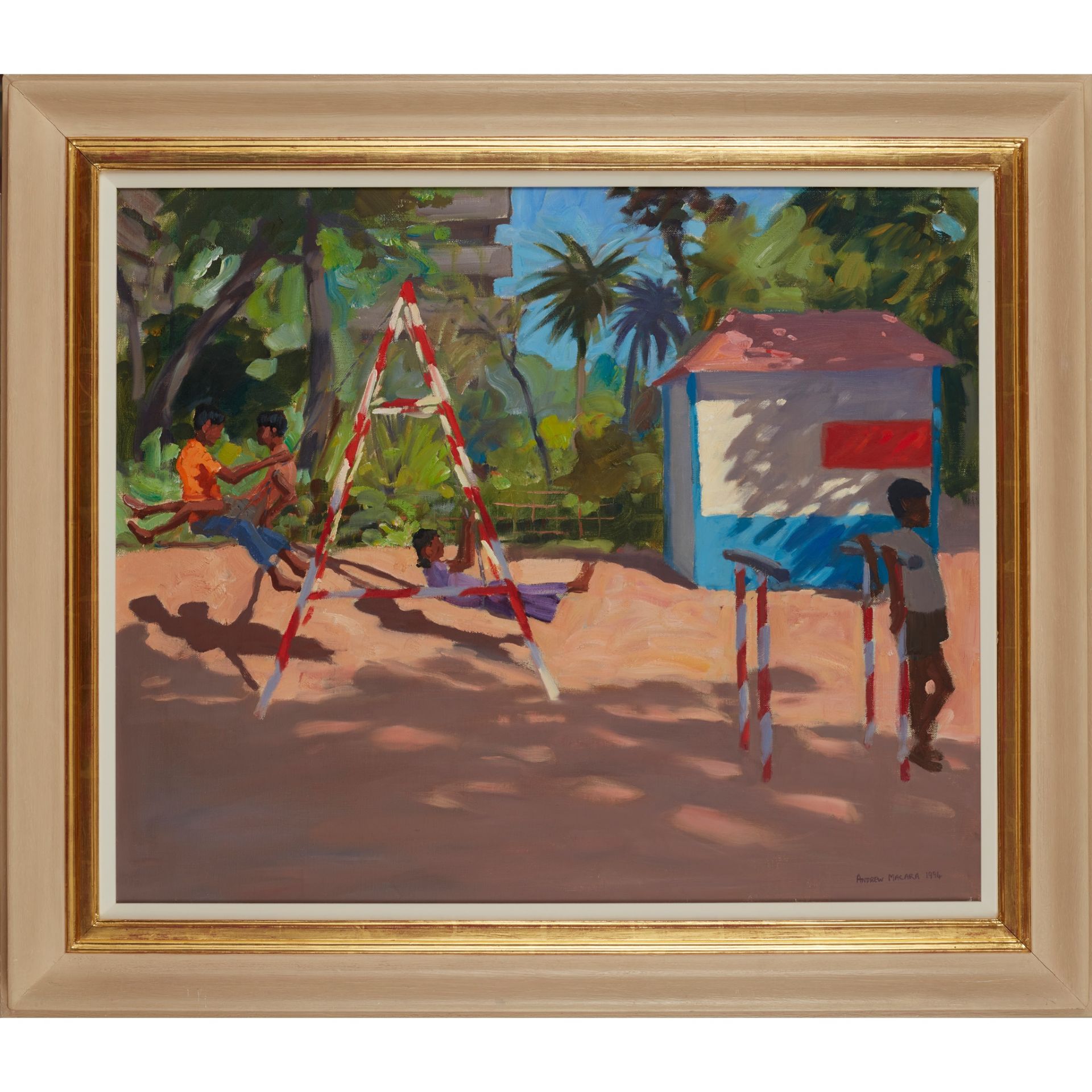 § ANDREW MACARA N.E.A.C. (SCOTTISH 1944-) THE SWING, PANJIM PARK, GOA, 1994 - Bild 2 aus 3