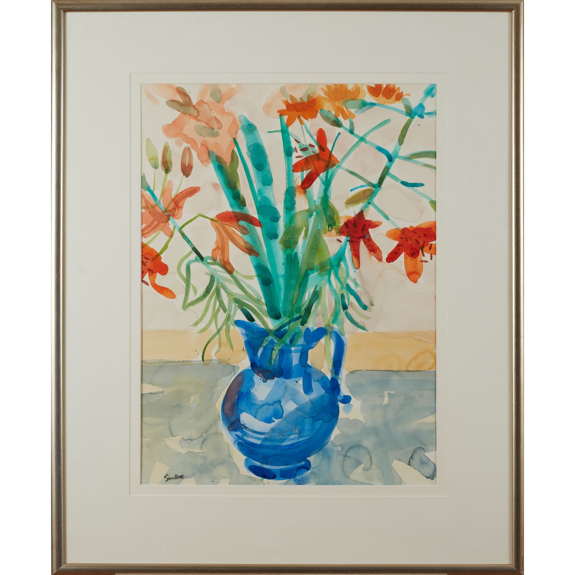 § GLEN SCOULLER R.S.W., R.G.I. (SCOTTISH 1950-) FRENCH BOUQUET - Image 2 of 3