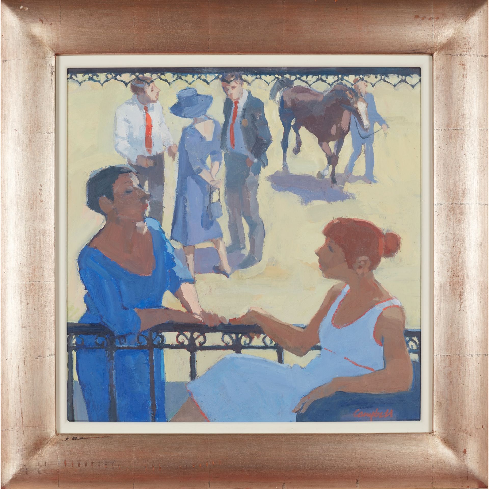 § CATRIONA CAMPBELL (SCOTTISH 1940-) AT THE RACES - Image 2 of 3