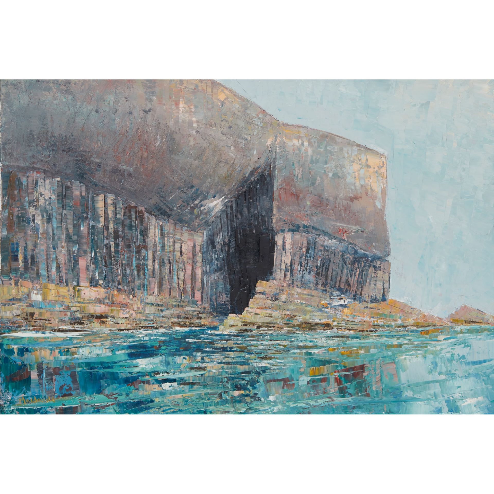 § FRANCES MACDONALD R.G.I. (SCOTTISH 1945-) STAFFA, FINGAL'S CAVE