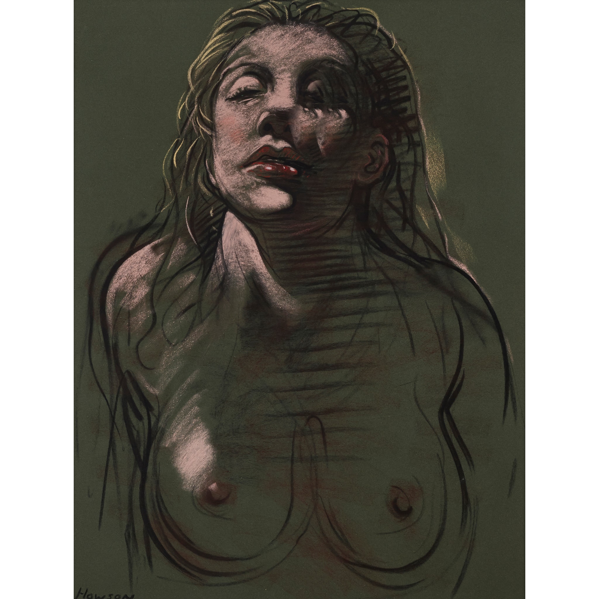 § PETER HOWSON O.B.E. (SCOTTISH 1958-) MADONNA VIII