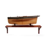 A VICTORIAN POND YACHT MODEL 19TH CENTURY