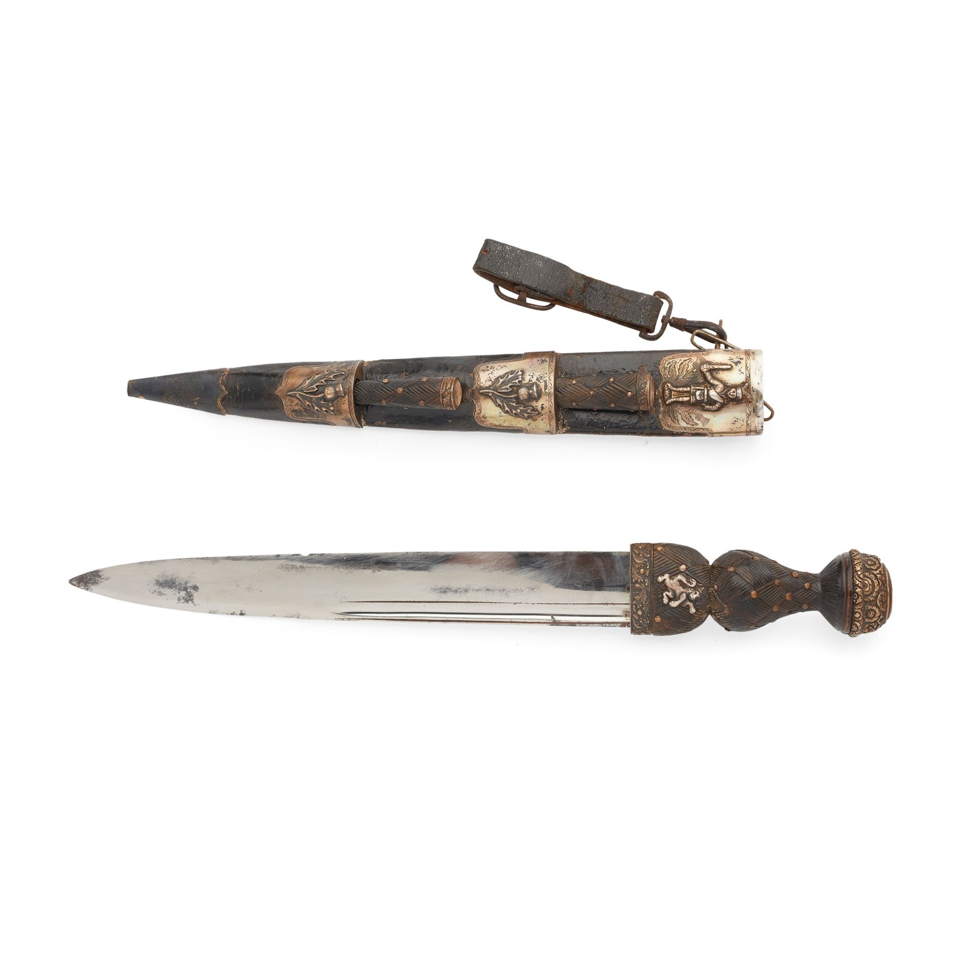 AN EARLY VICTORIAN DIRK BLADE SIGNED ADY & SON - Image 2 of 3