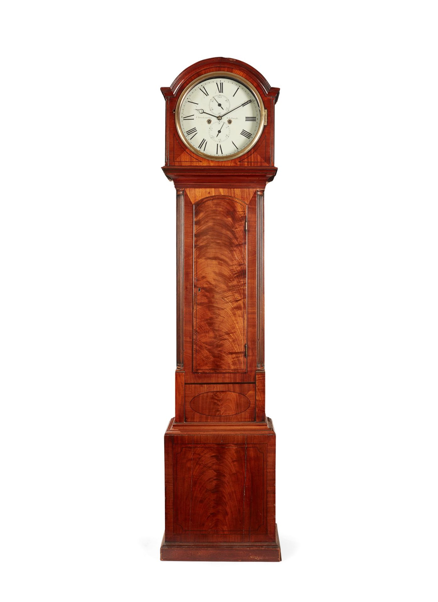 A REGENCY LONGCASE CLOCK BY J. BRECKENRIDGE, EDINBURGH EARLY 19TH CENTURY