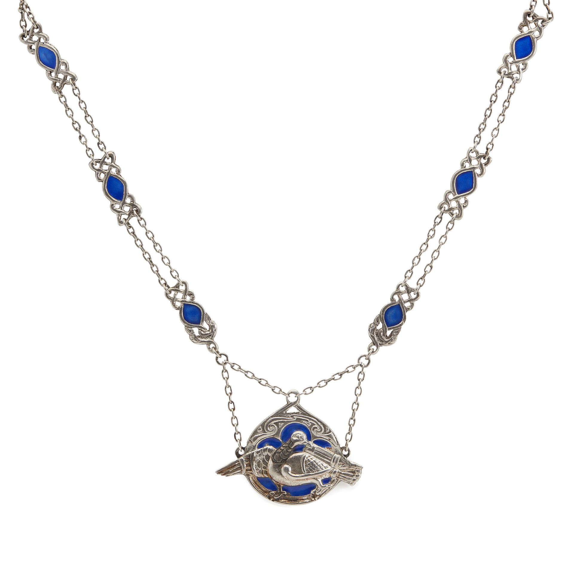 IONA - A SCOTTISH PROVINCIAL SILVER AND ENAMEL NECKLACE ALEXANDER RITCHIE