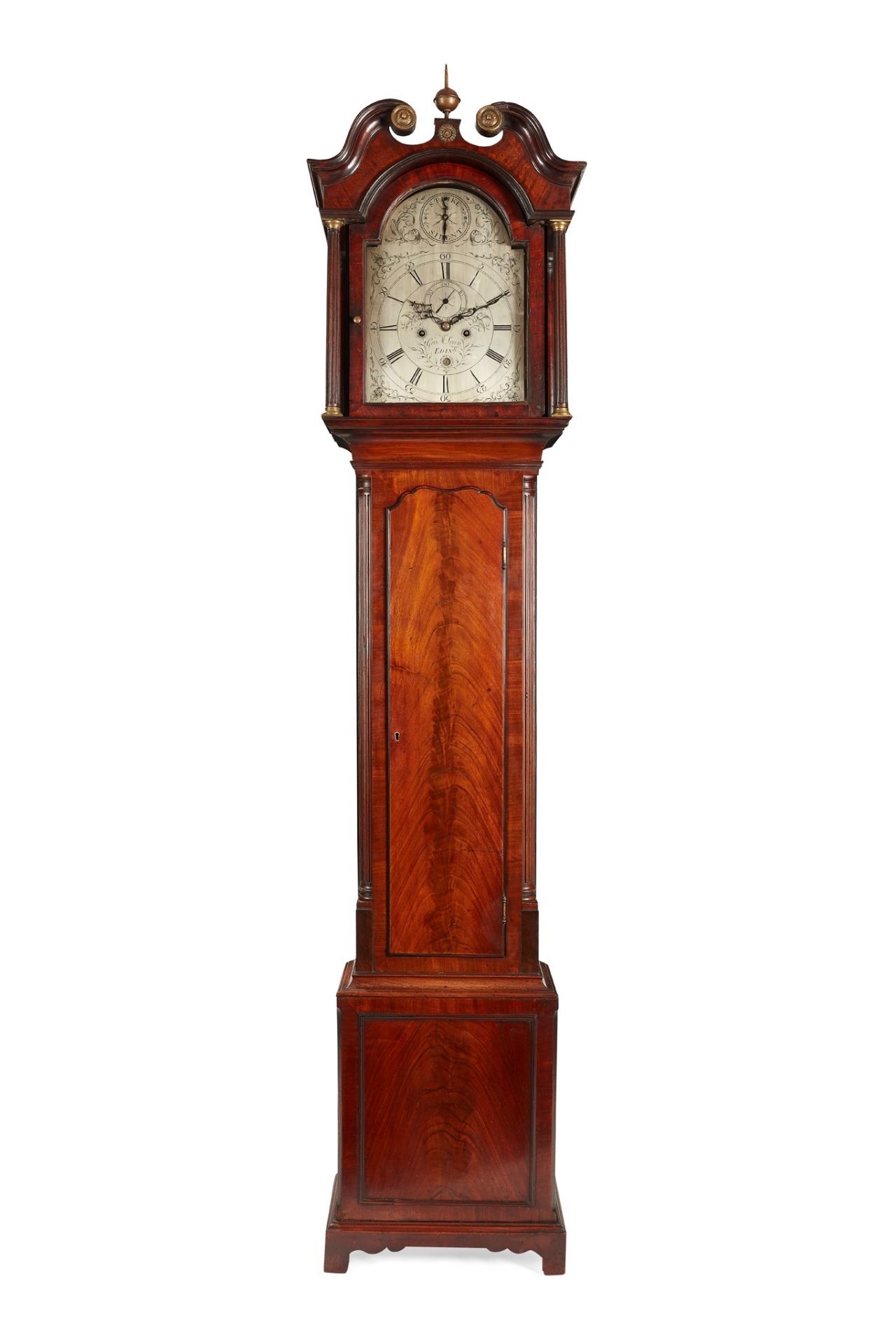 A SCOTTISH GEORGE III LONGCASE CLOCK BY GEORGE MCLEAN, EDINBURGH CIRCA 1790