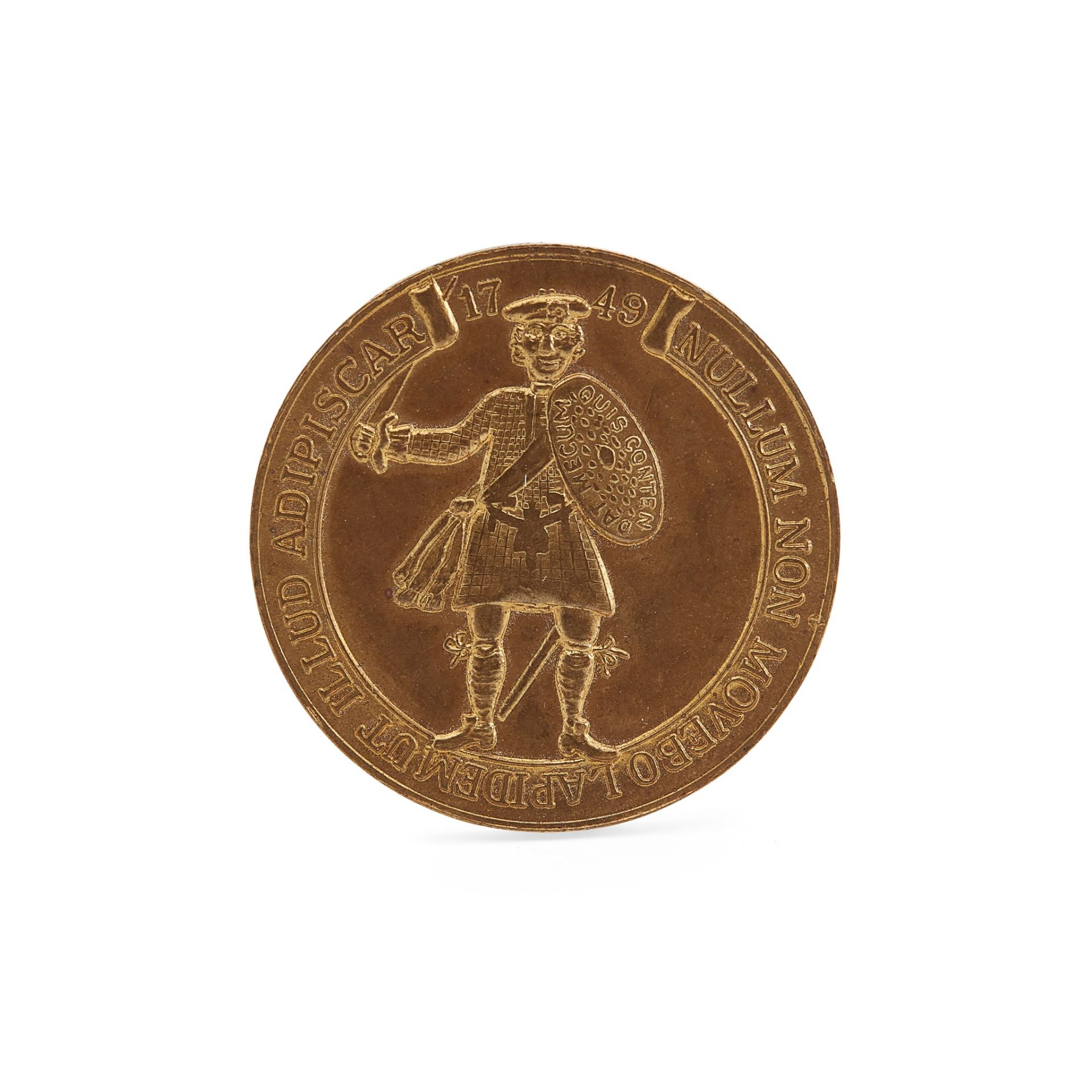 A BRONZE JACOBITE 'BRAVADO' MEDALLION