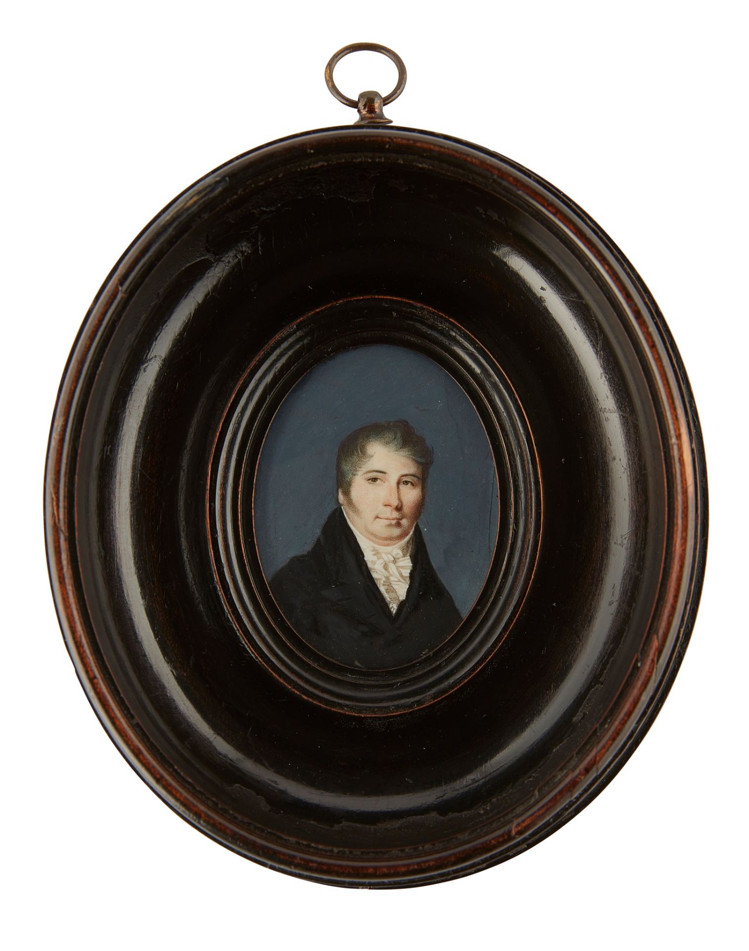 Y A PAIR OF SCOTTISH SCHOOL PORTRAIT MINIATURES EARLY 19TH CENTURY - Image 2 of 2