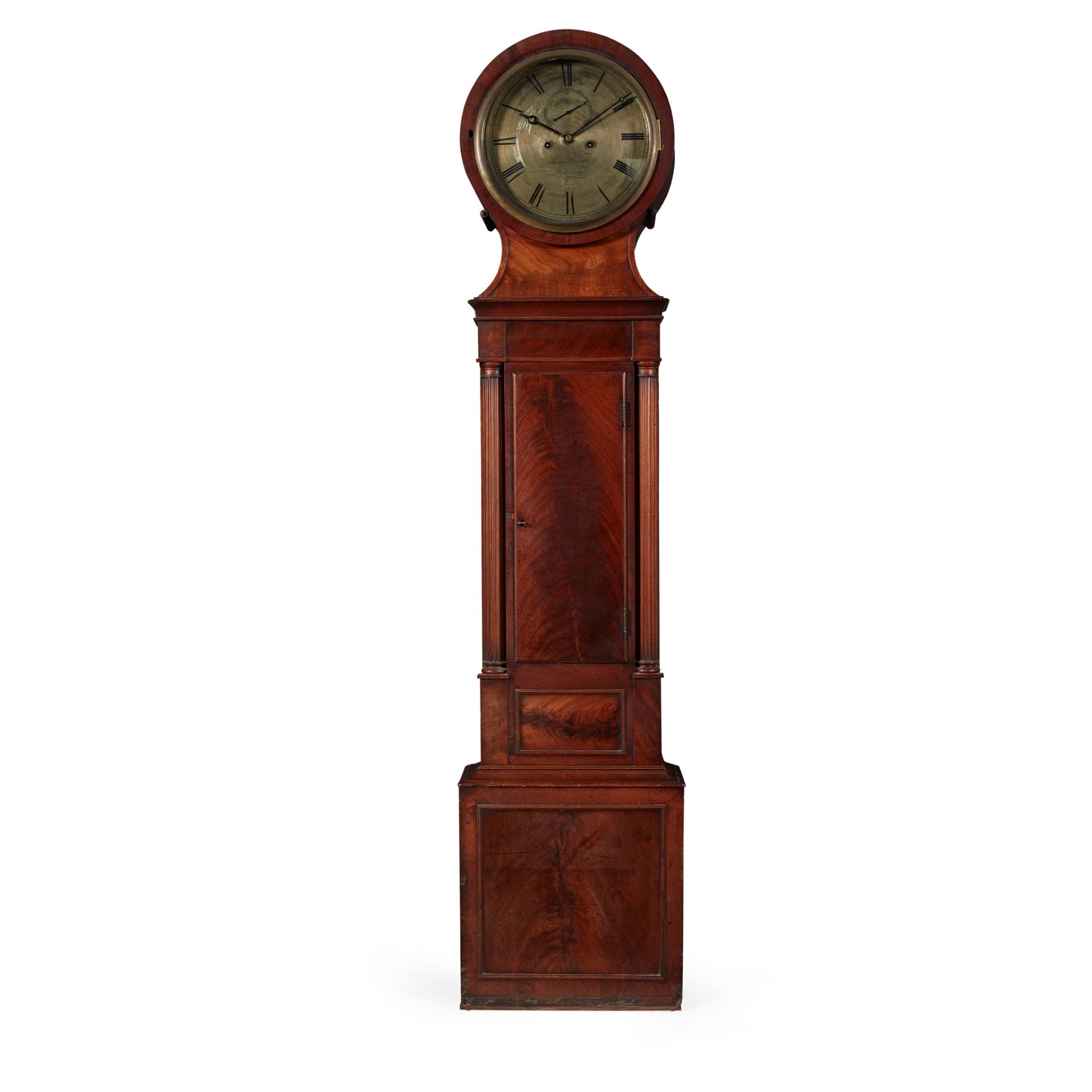 A SCOTTISH REGENCY DRUMHEAD LONGCASE CLOCK BY JAMES WHITELAW, EDINBURGH EARLY 19TH CENTURY