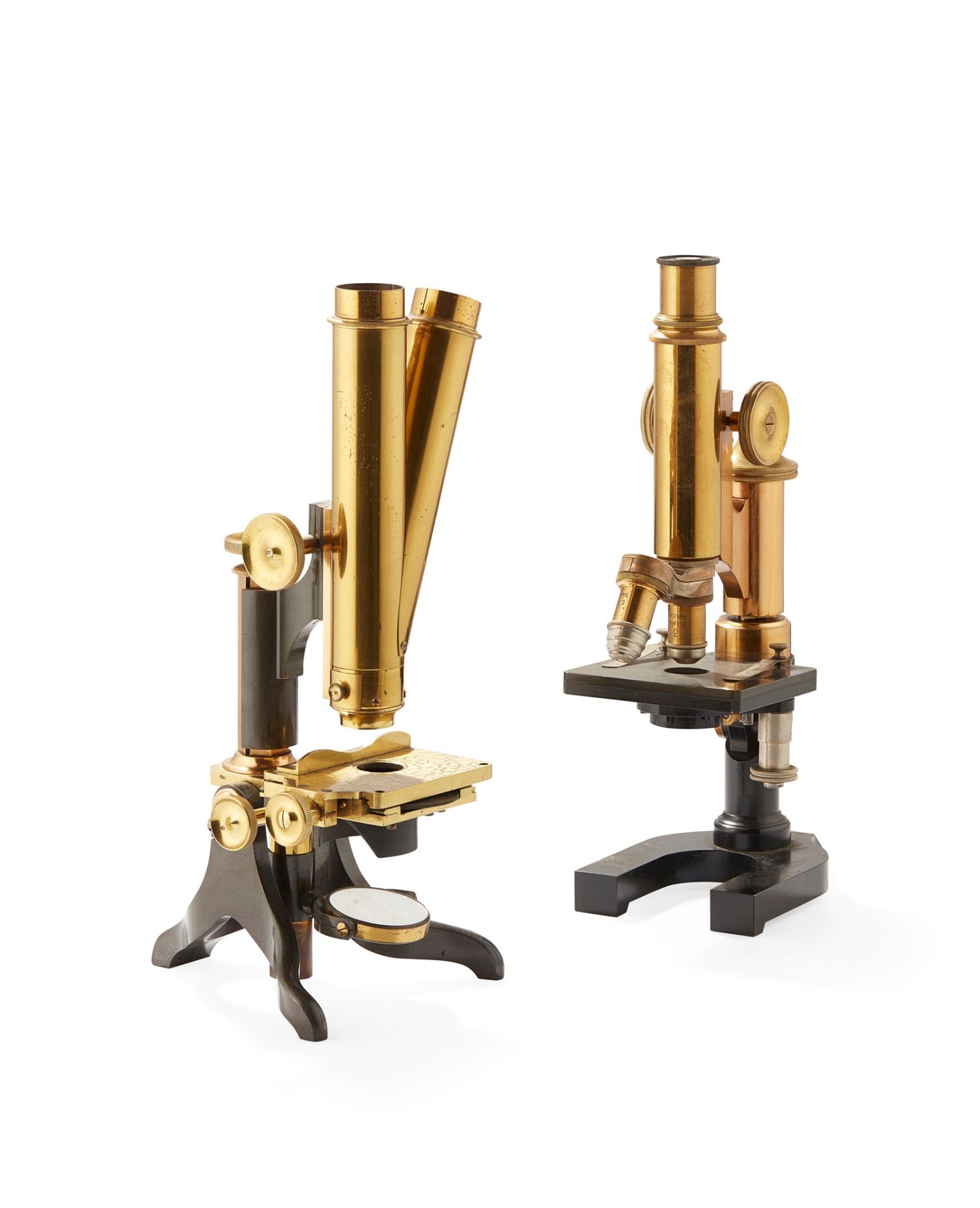 A COMPOUND MONOCULAR MICROSCOPE BY J. BROWN, GLASGOW LATE 19TH CENTURY - Image 2 of 2