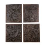 A GROUP OF FOUR CARVED PANELS MOST LIKELY EARLY 19TH CENTURY, POSSIBLY EARLIER