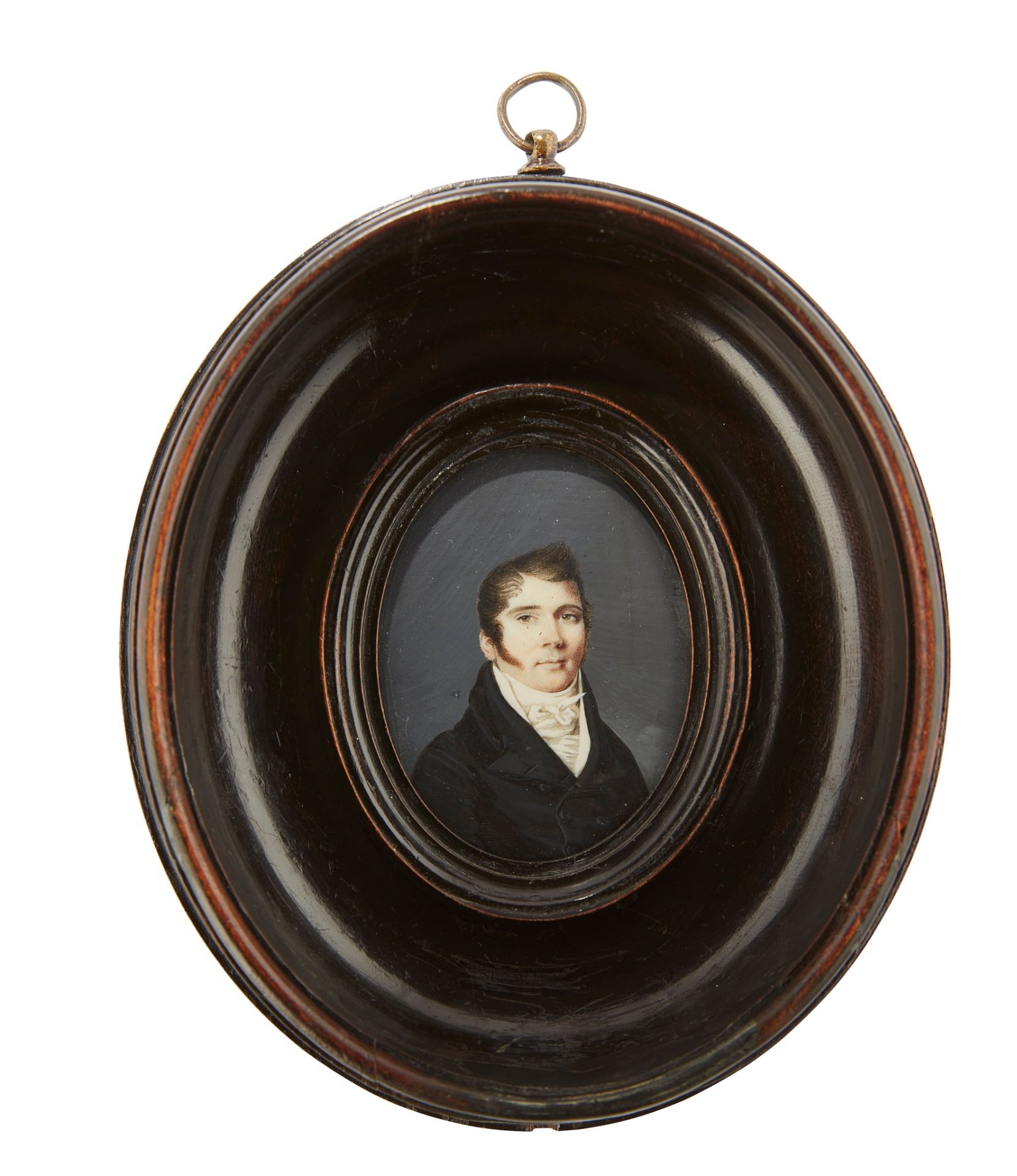 Y A PAIR OF SCOTTISH SCHOOL PORTRAIT MINIATURES EARLY 19TH CENTURY