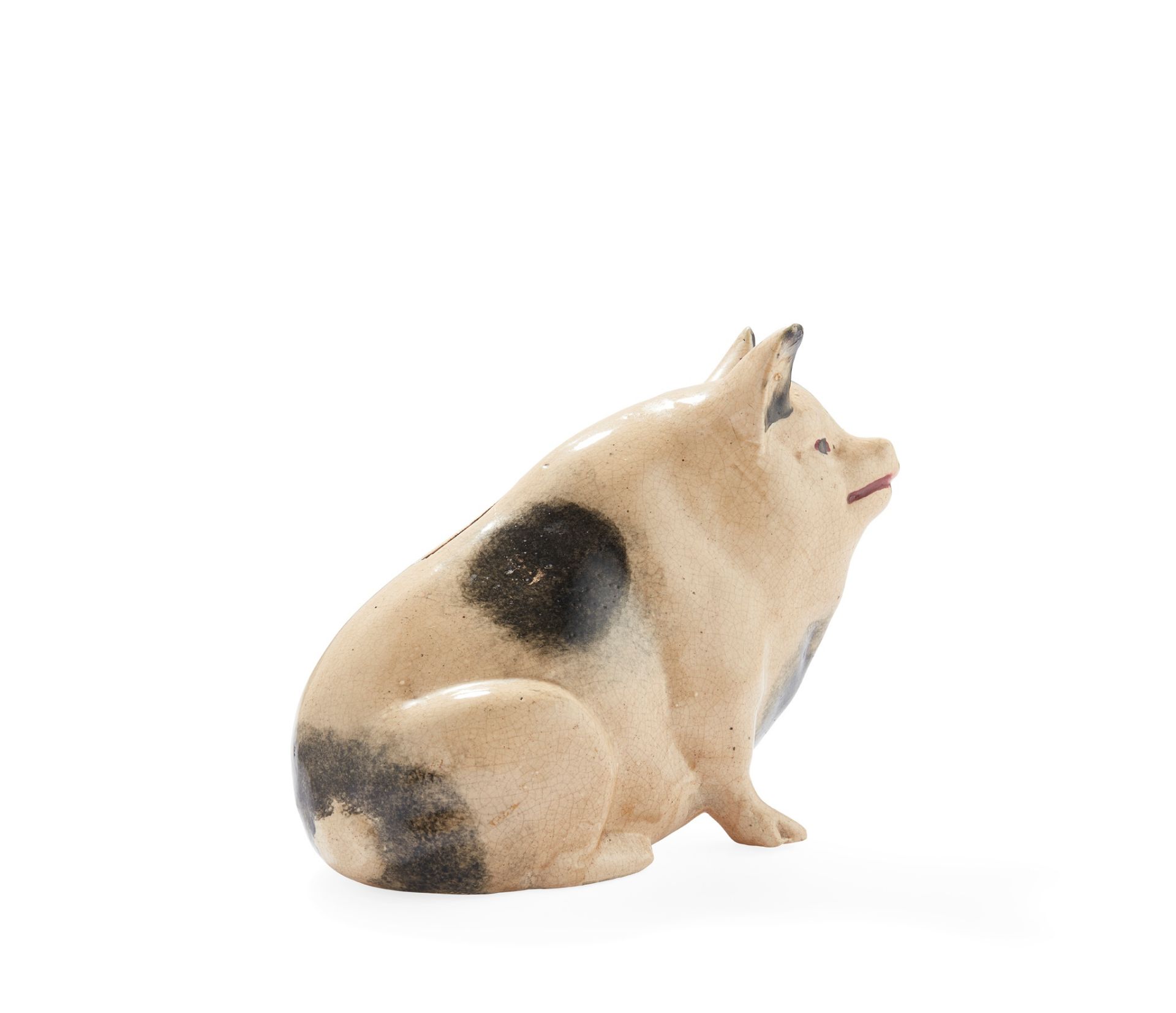 A SCOTTISH POTTERY MONEY BANK PIG EARLY 20TH CENTURY - Image 2 of 2