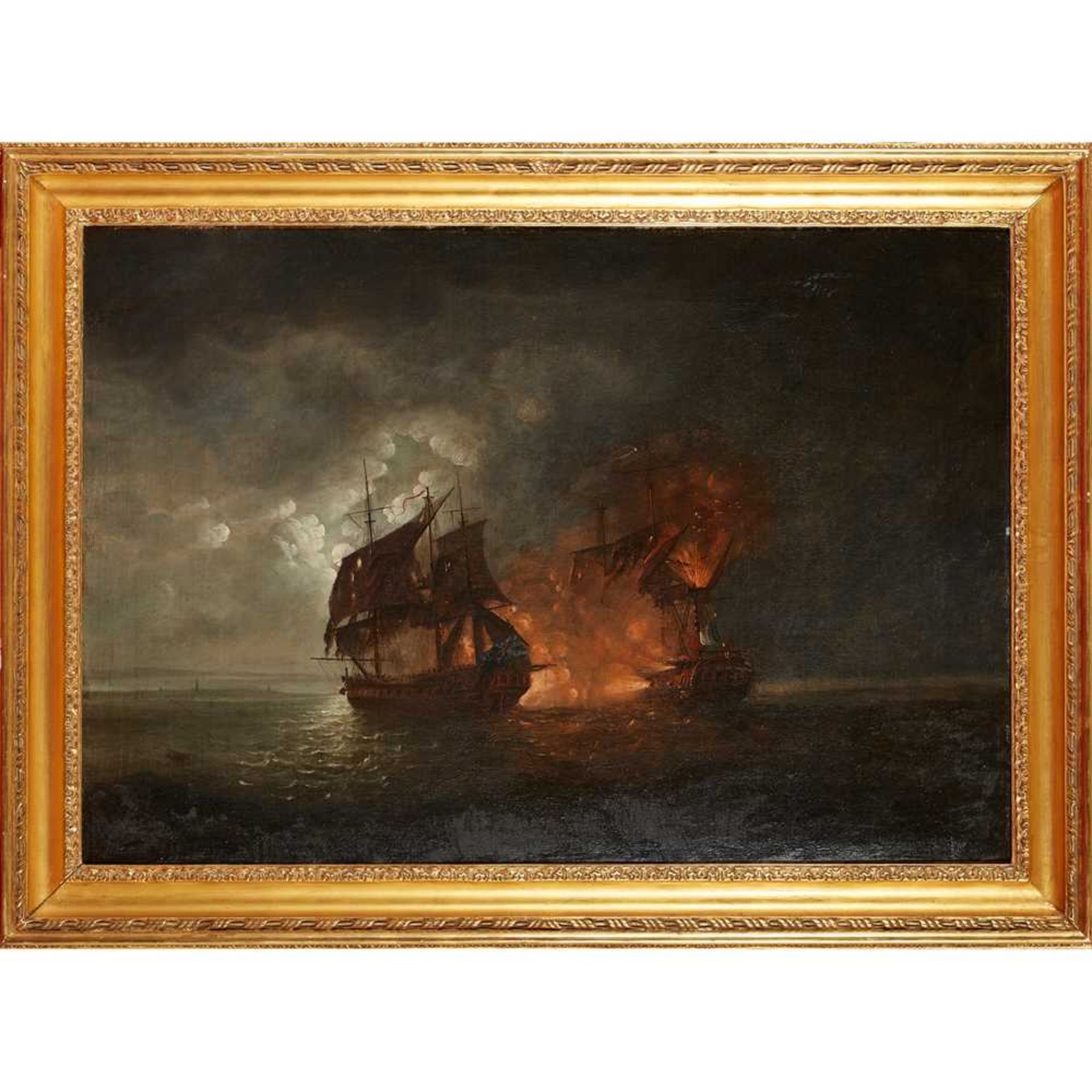 FOLLOWER OF THOMAS LUNY THE MOONLIGHT ENGAGEMENT BETWEEN THE FRIGATE H.M.S. TERPSICAE AND LA VESTIAL - Image 2 of 23