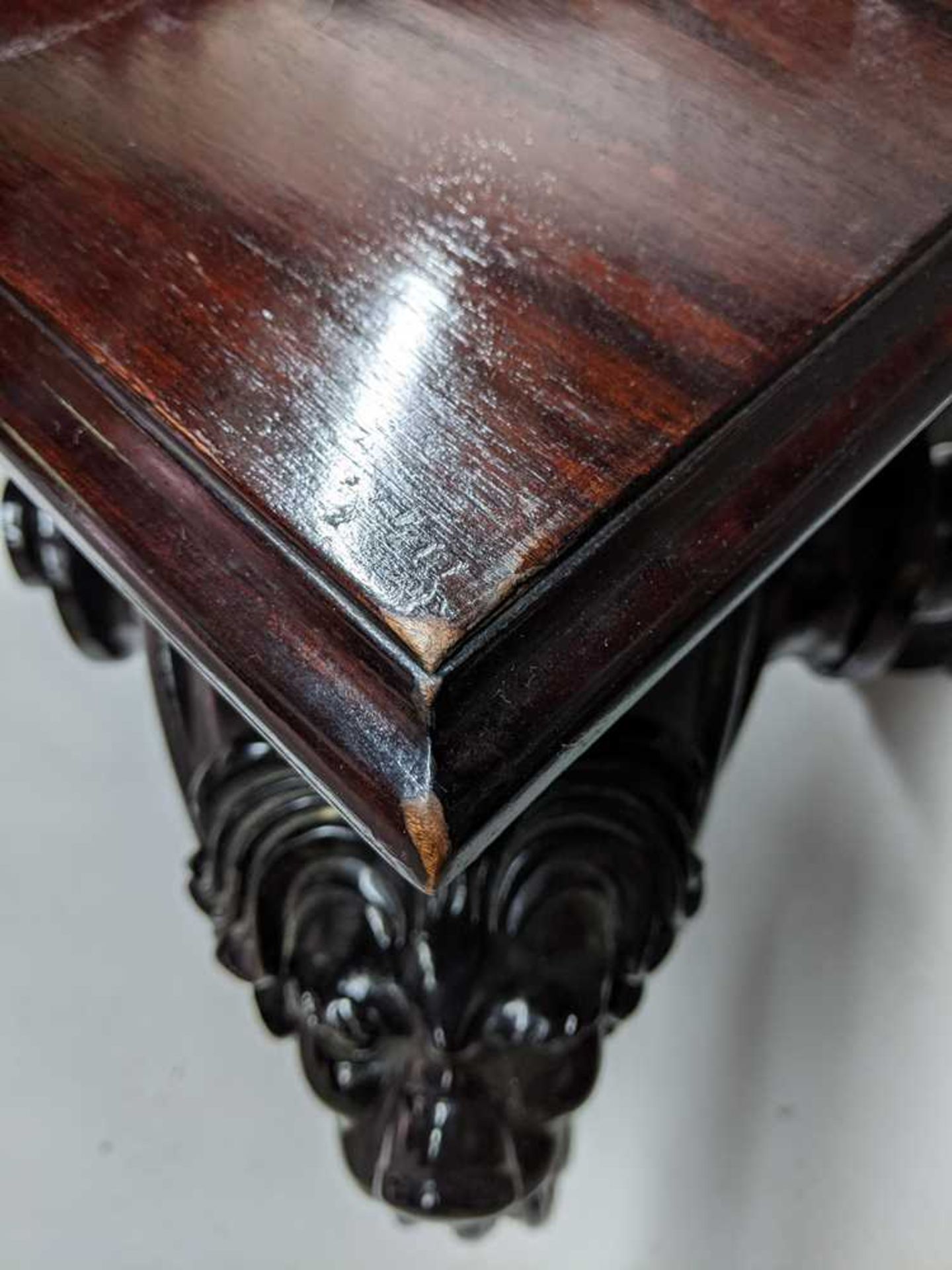 GEORGE II STYLE 'BRIGHTLING PARK' STAINED MAHOGANY HALL TABLE MODERN - Bild 6 aus 9