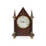 REGENCY MAHOGANY AND BRASS MANTEL CLOCK, RICHARD GANTHONY, LONDON EARLY 19TH CENTURY