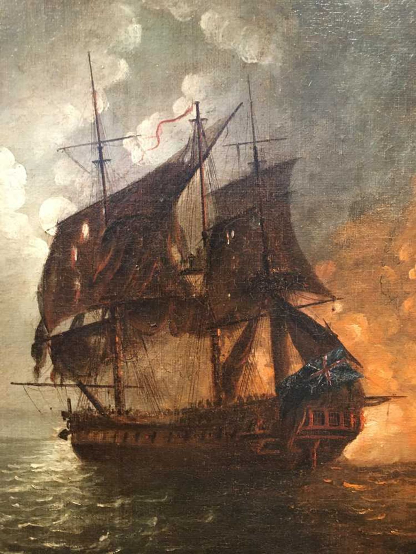 FOLLOWER OF THOMAS LUNY THE MOONLIGHT ENGAGEMENT BETWEEN THE FRIGATE H.M.S. TERPSICAE AND LA VESTIAL - Image 11 of 23