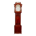 REGENCY MAHOGANY MOONPHASE CHIMING LONGCASE CLOCK, SHACKLOCK, STANFREE EARLY 19TH CENTURY