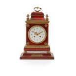 FRENCH TORTOISESHELL AND GILT METAL MOUNTED BRACKET CLOCK, RETAILED BY HAMILTON & INCHES LATE 19TH C