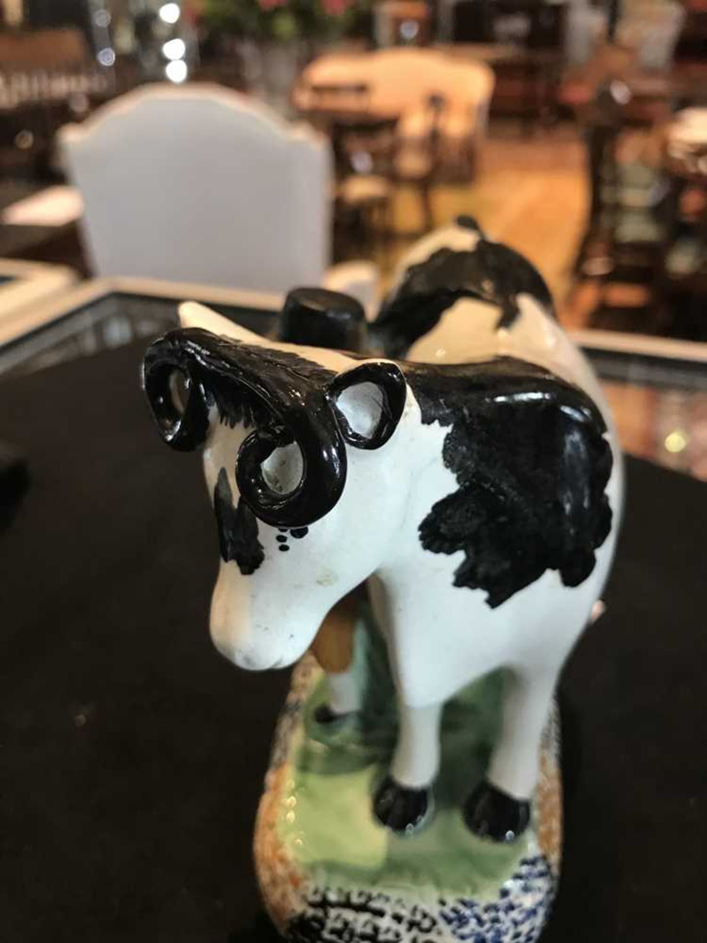 YORKSHIRE POTTERY PRATTWARE COW FIGURE GROUP EARLY 19TH CENTURY - Image 5 of 6