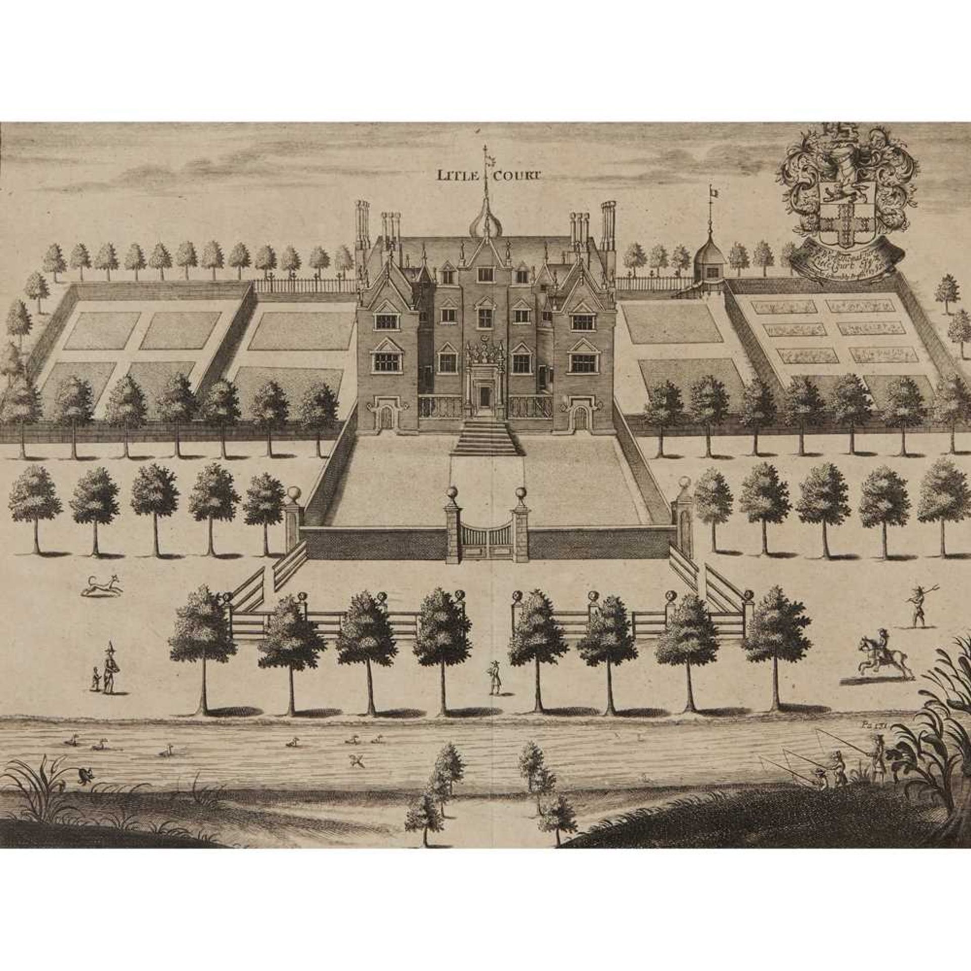 EIGHT ENGRAVINGS OF BIRDS EYE VIEWS OF COUNTRY HOUSES, FROM HENRY CHAUNCY'S 'THE HISTORICAL ANTIQUI - Image 23 of 52