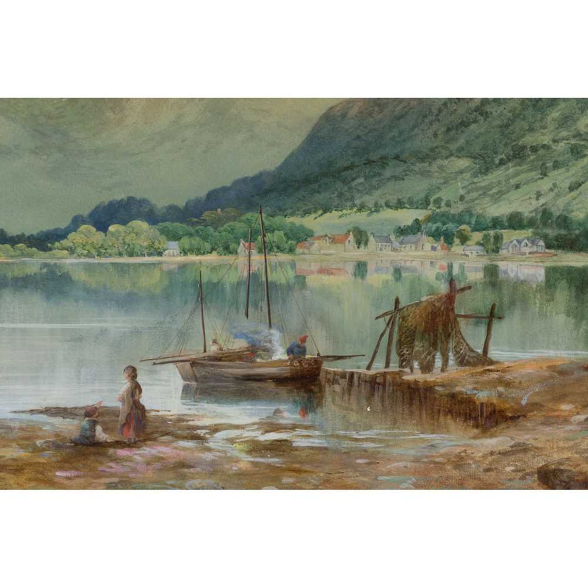 GERTRUDE HOPE (SCOTTISH 19TH CENTURY) LOCH GOIL HEAD, BEN DONACH AND DRYSINIA CASTLE - Bild 4 aus 5