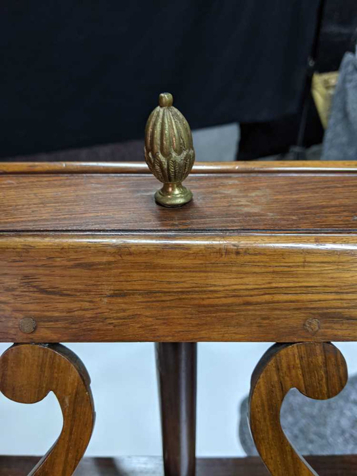 REGENCY ROSEWOOD, MAHOGANY, AND BRASS DUET STAND EARLY 19TH CENTURY - Bild 12 aus 12