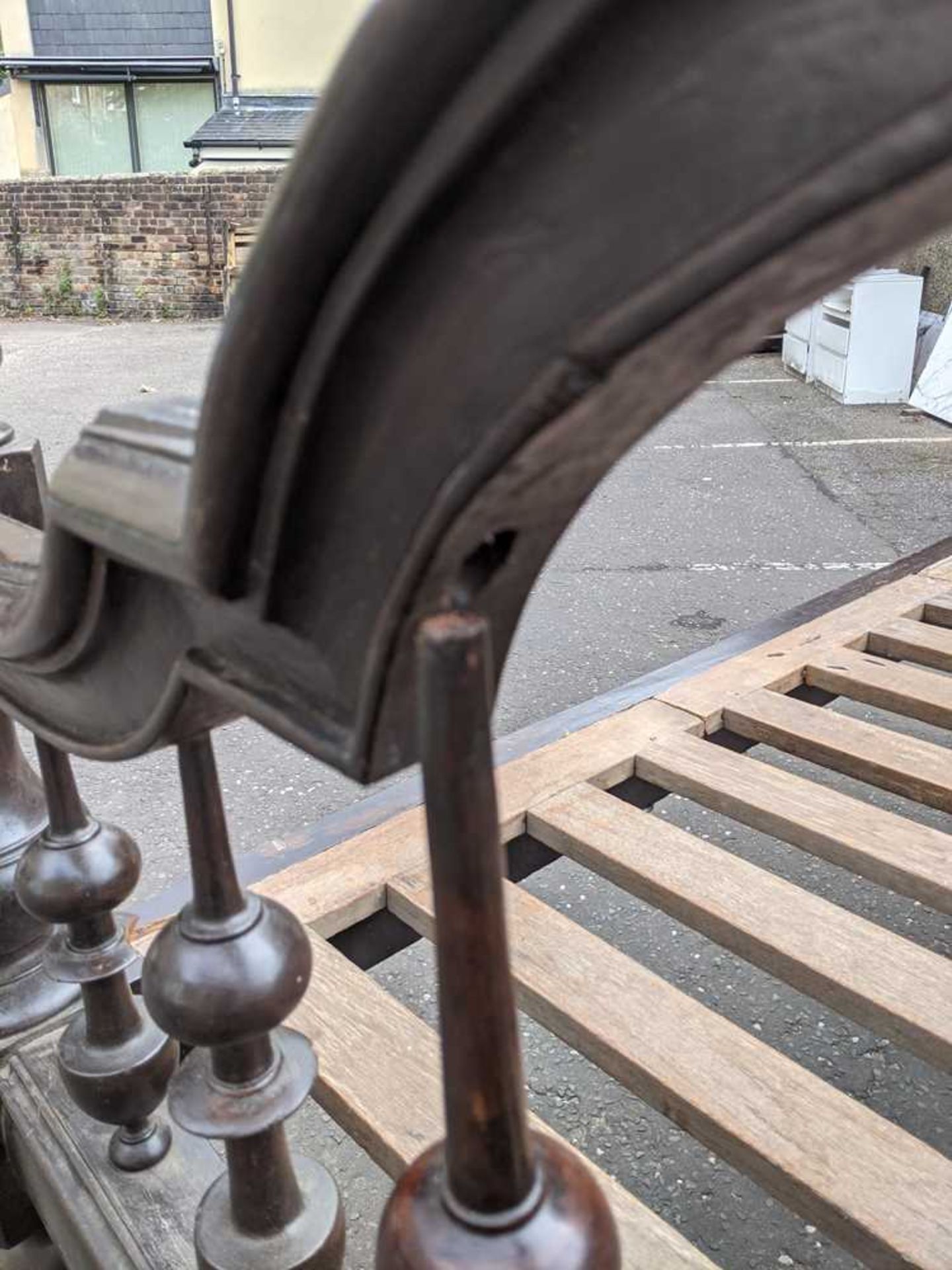 INDO-DUTCH COLONIAL CARVED AND EBONISED FOUR POSTER BED 19TH CENTURY, PROBABLY CEYLON - Image 9 of 12