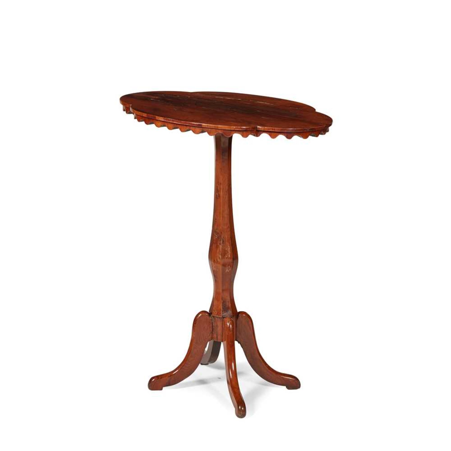 PROVINCIAL YEW WOOD OCCASIONAL TABLE EARLY 19TH CENTURY