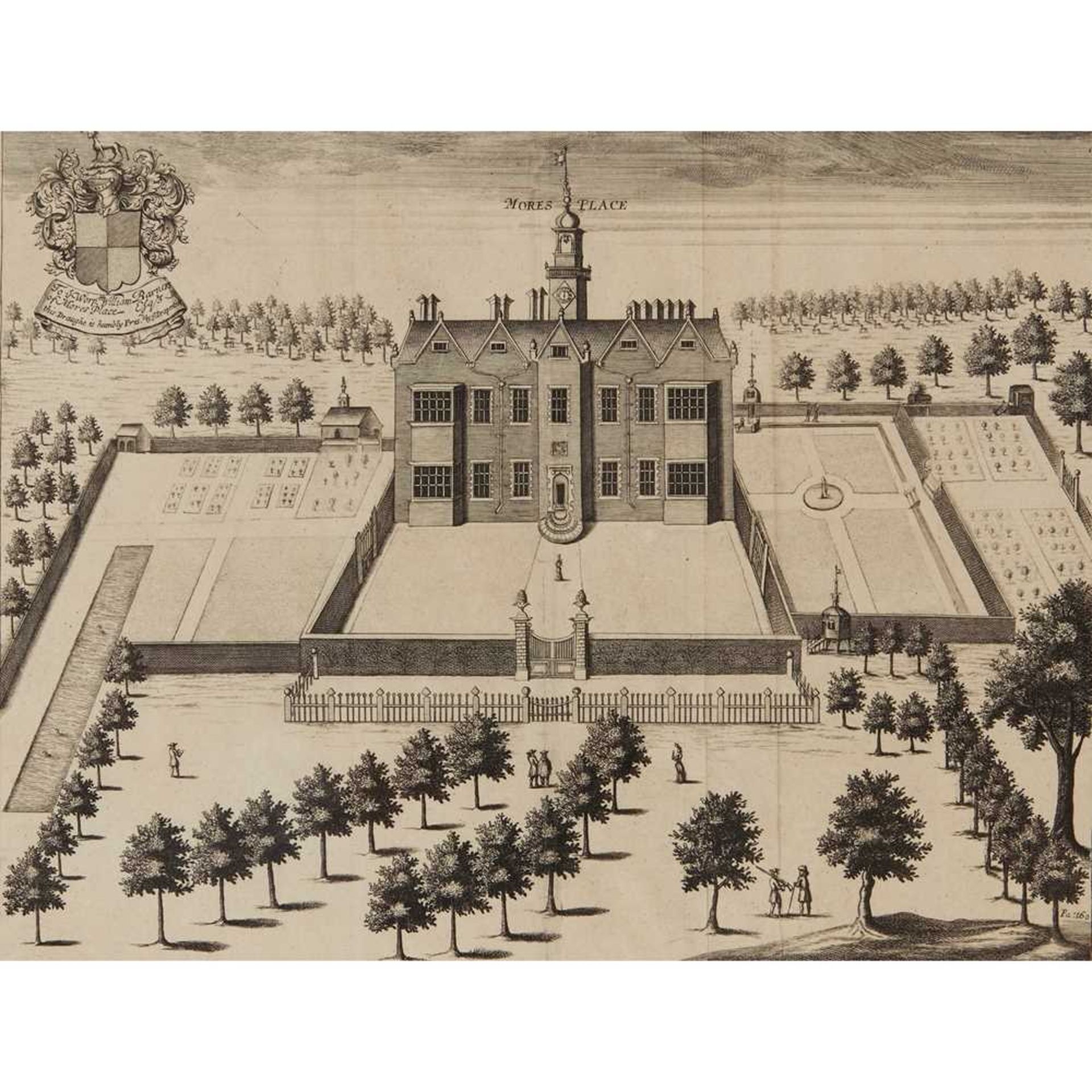 EIGHT ENGRAVINGS OF BIRDS EYE VIEWS OF COUNTRY HOUSES, FROM HENRY CHAUNCY'S 'THE HISTORICAL ANTIQUI - Image 8 of 52