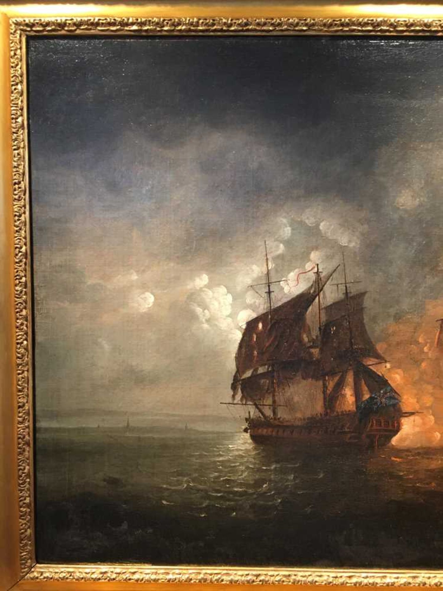 FOLLOWER OF THOMAS LUNY THE MOONLIGHT ENGAGEMENT BETWEEN THE FRIGATE H.M.S. TERPSICAE AND LA VESTIAL - Image 6 of 23