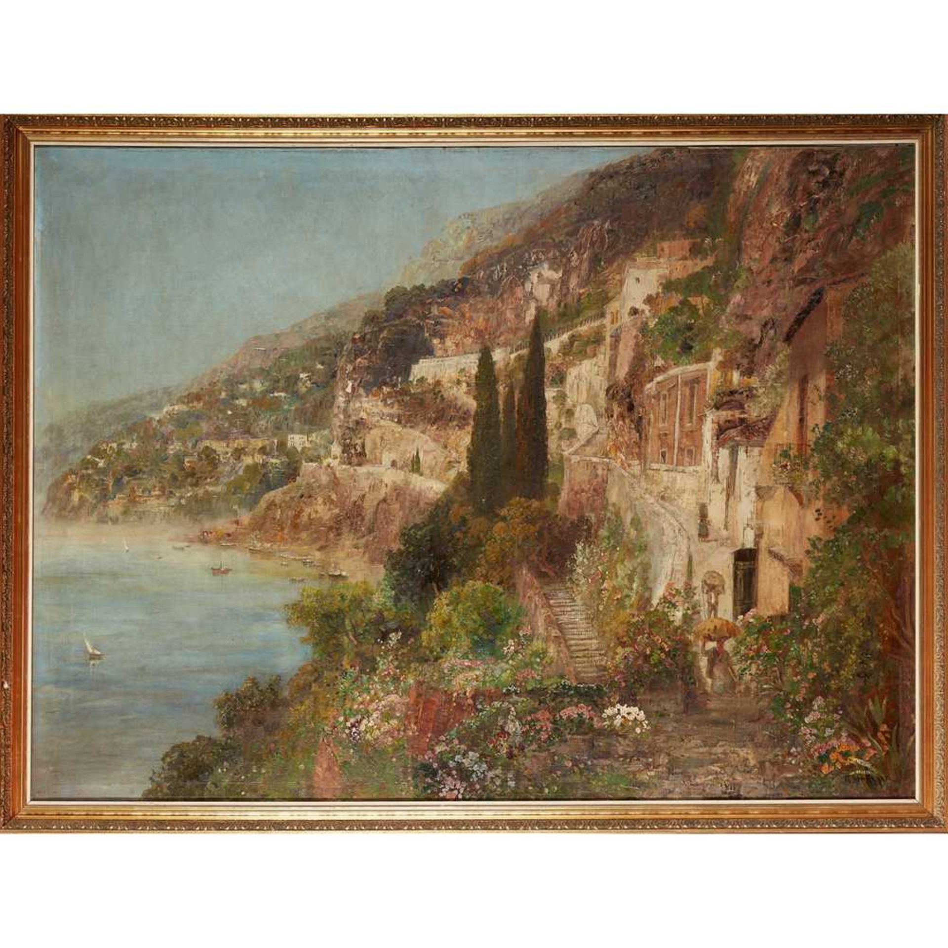 ALOIS ARNEGGER (AUSTRIAN 1879-1967) ON THE NEAPOLITAN COAST - Image 2 of 3