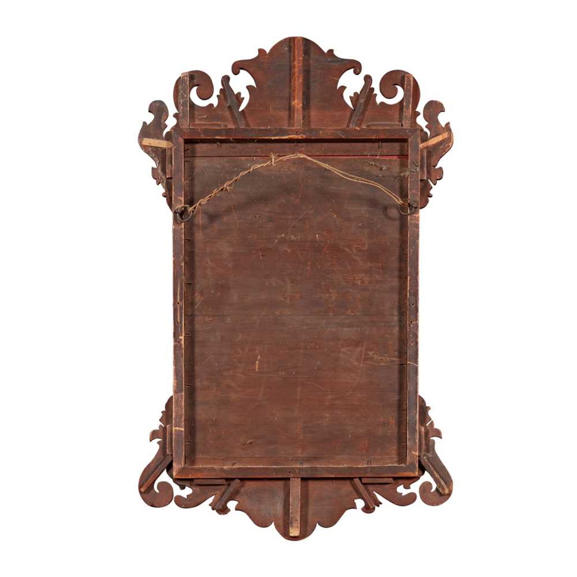 GEORGIAN SMALL WALNUT MIRROR 18TH CENTURY - Bild 2 aus 8