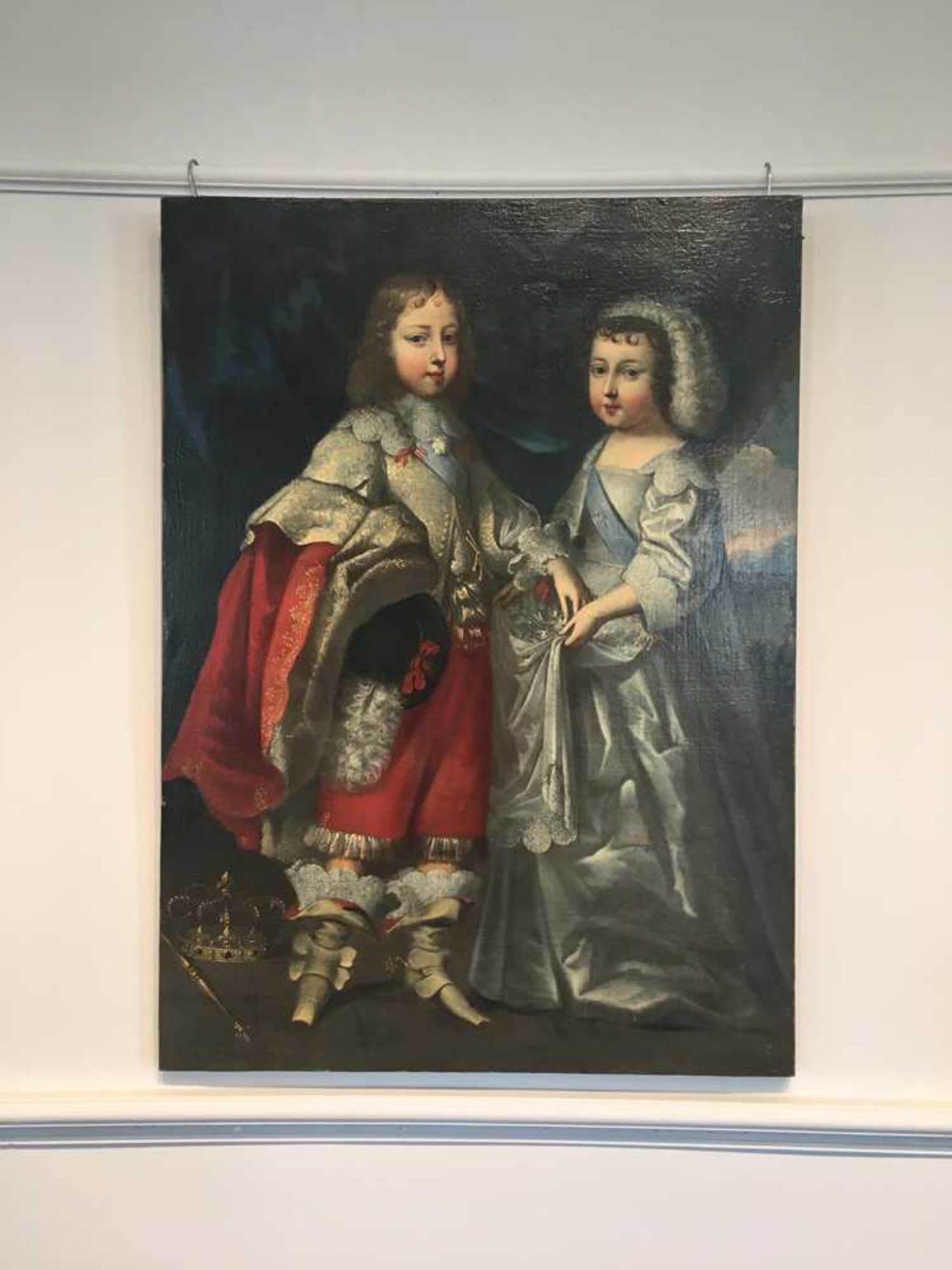 CIRCLE OF THE BEAUBRUN BROTHERS PORTRAIT OF KING LOUIS XIV AND HIS BROTHER PHILLIPE, DUKE OF ORLEANS - Bild 3 aus 12