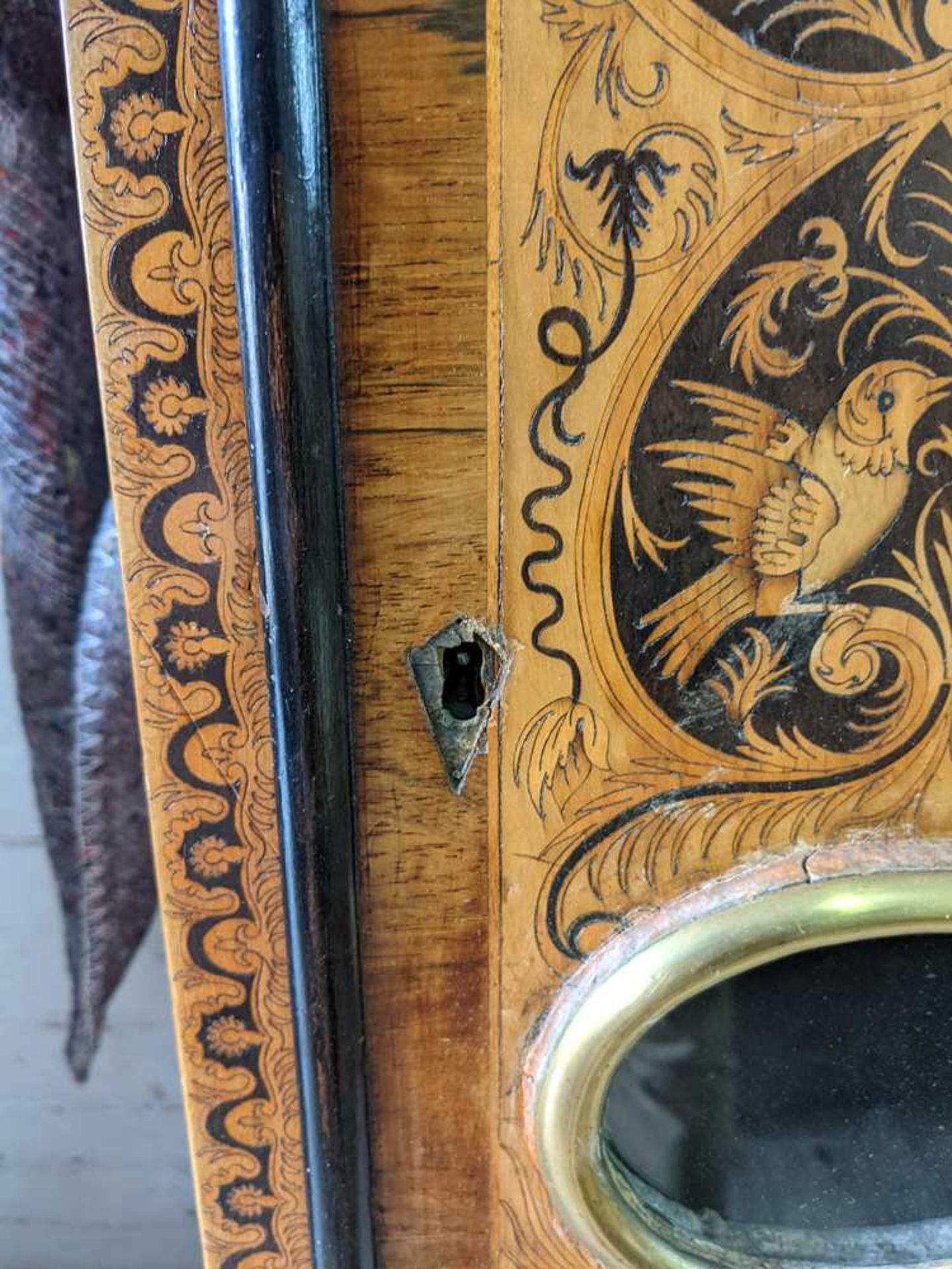 RARE SCOTTISH EBONY, ROSEWOOD AND ELM MARQUETRY MONTH-GOING LONGCASE CLOCK, ANDREW BROWN [BROUN] EDI - Bild 46 aus 55