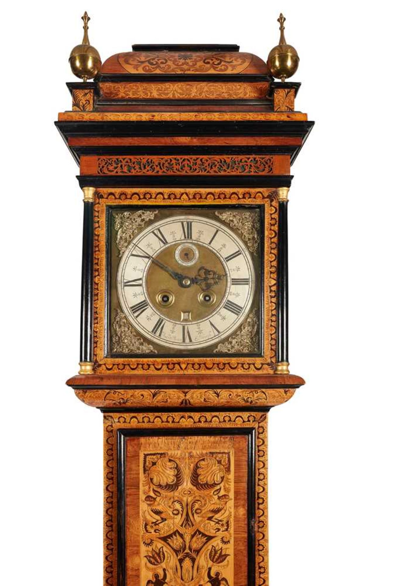 RARE SCOTTISH EBONY, ROSEWOOD AND ELM MARQUETRY MONTH-GOING LONGCASE CLOCK, ANDREW BROWN [BROUN] EDI - Bild 2 aus 55