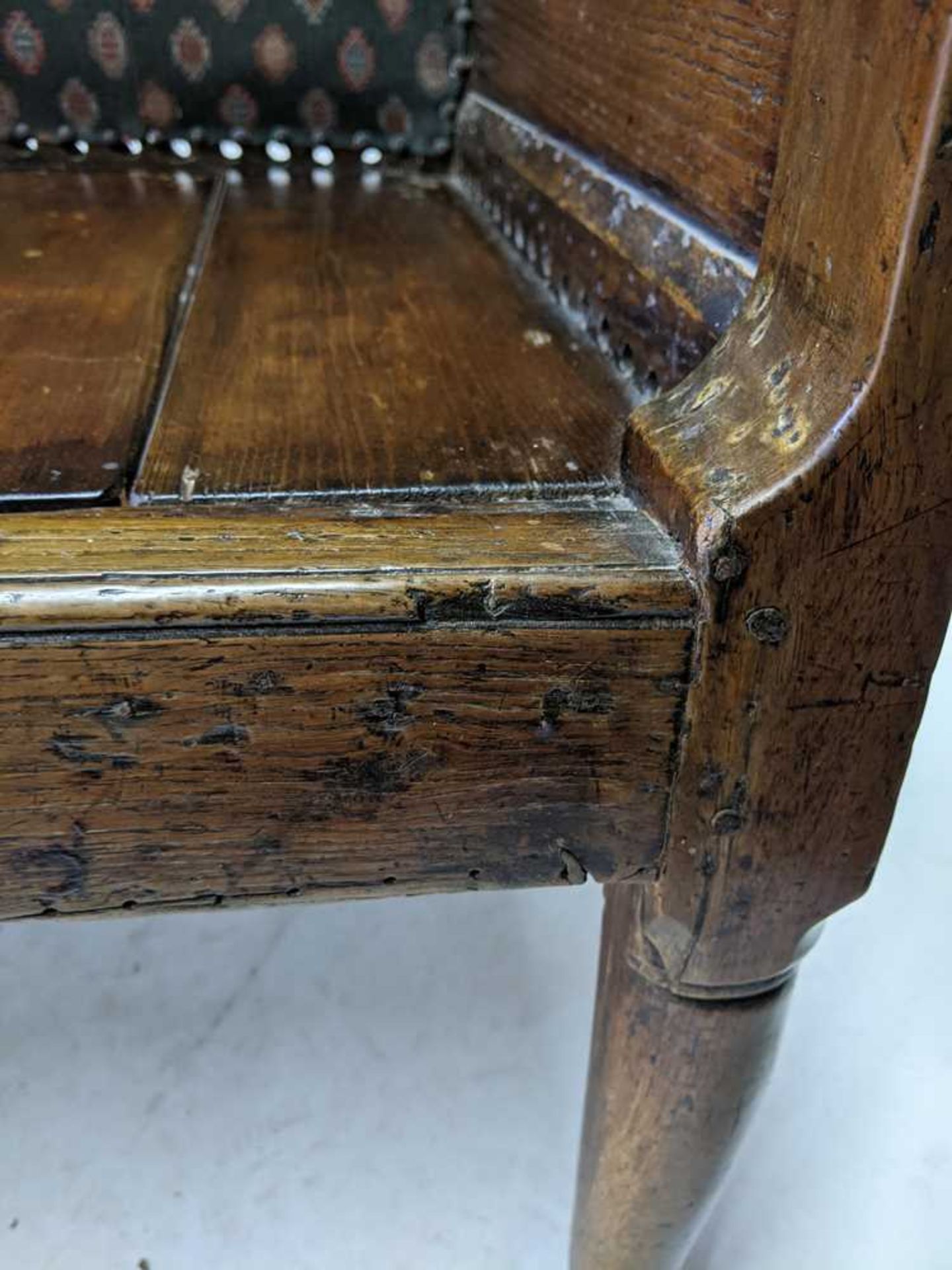 GEORGIAN PROVINCIAL OAK SETTLE 18TH CENTURY - Bild 10 aus 13